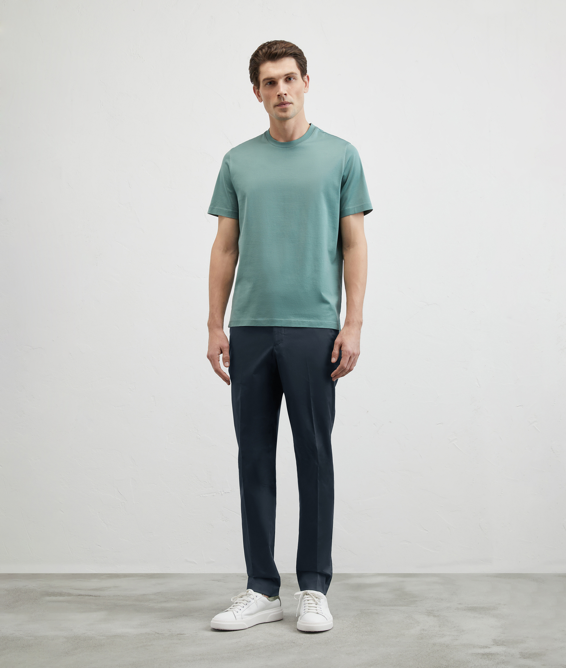 Pants In Stretch Cotton Blue Navy | Pal Zileri
