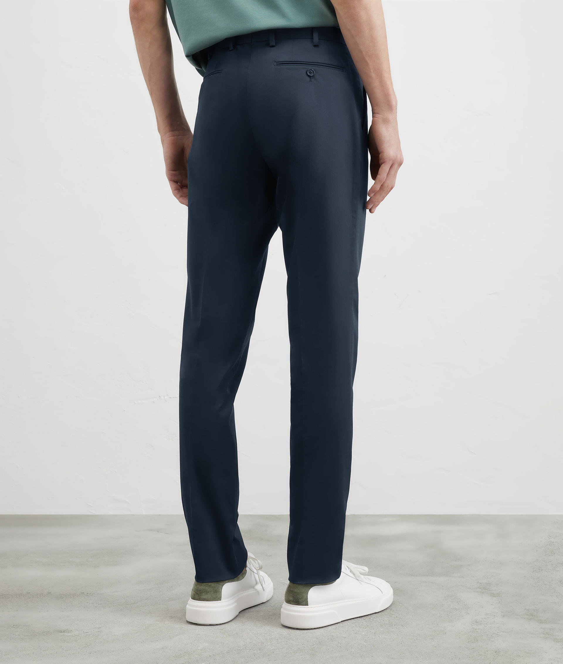 Pants In Stretch Cotton Blue Navy | Pal Zileri
