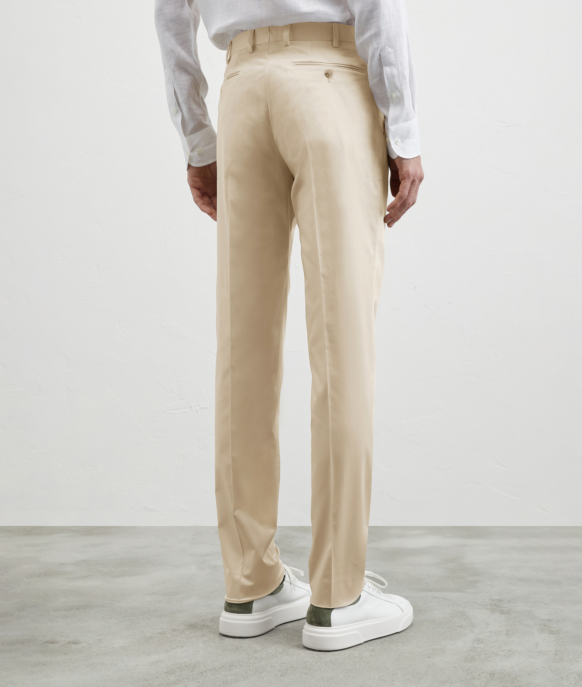 Pants In Stretch Cotton Light Brown | Pal Zileri