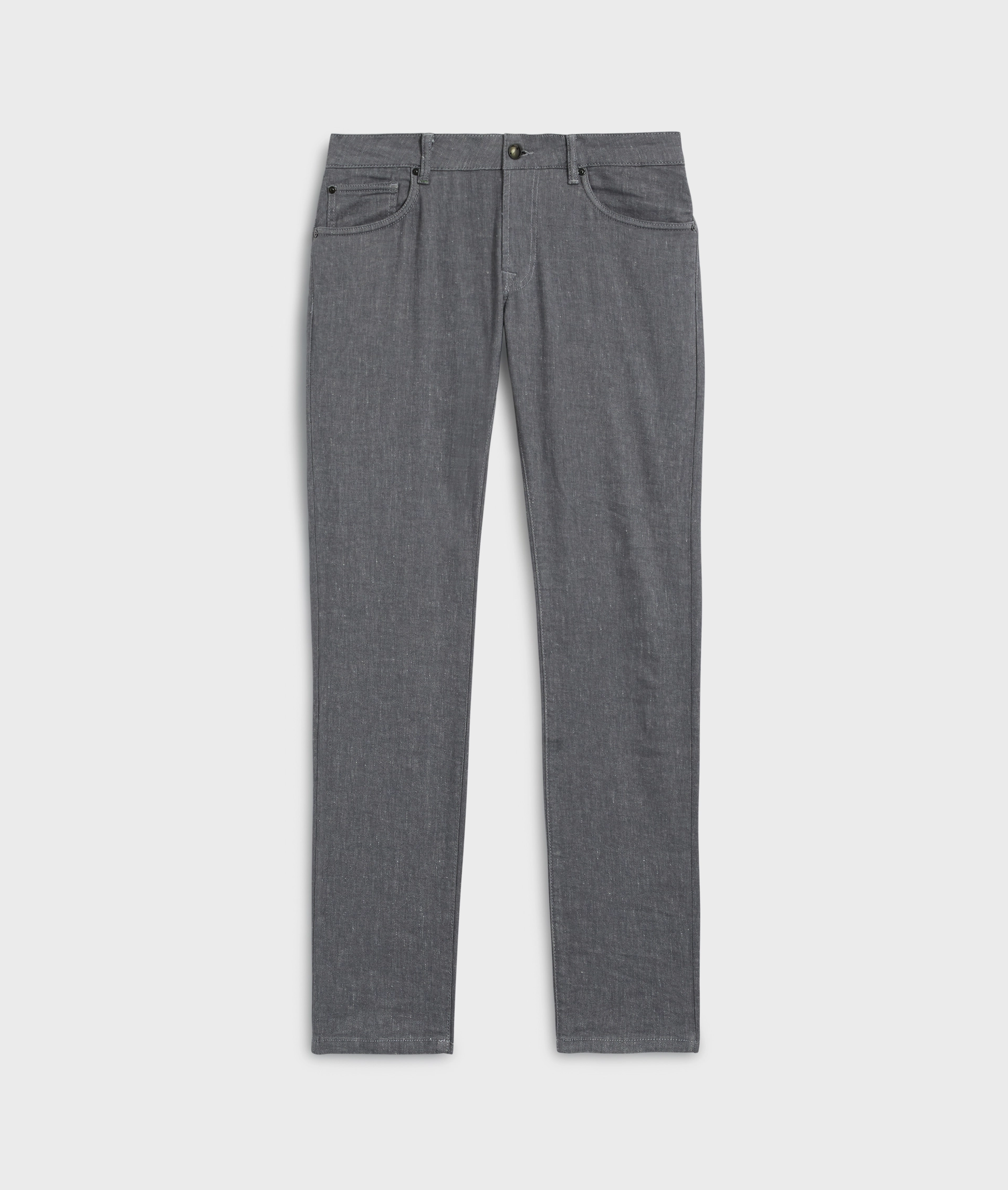 Denim in cotton and linen with melange effect grey | Pal Zileri