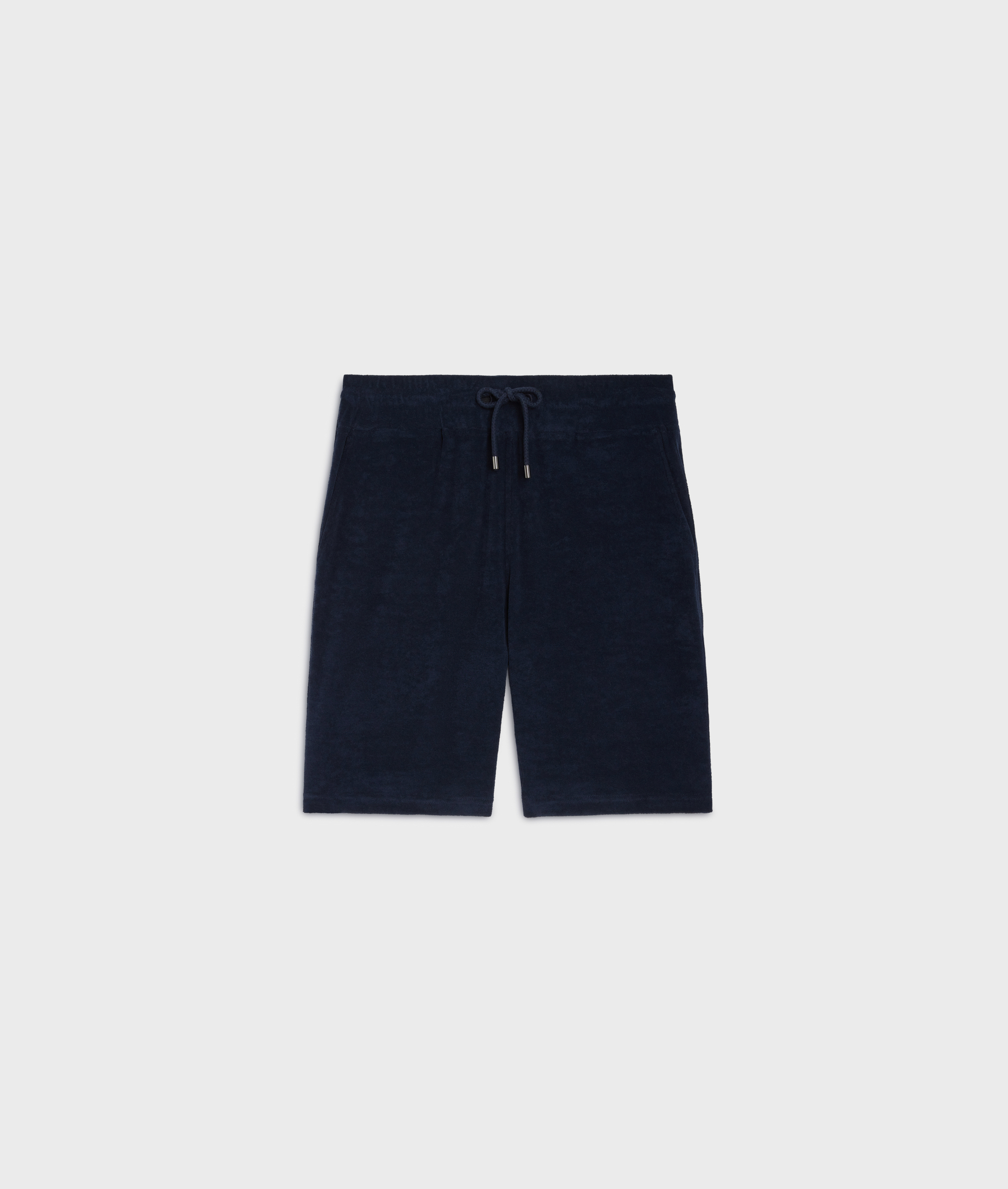 Short In Felpa Di Cotone E Nylon Blu Navy - Pantaloni - Pal Zileri | Official Website