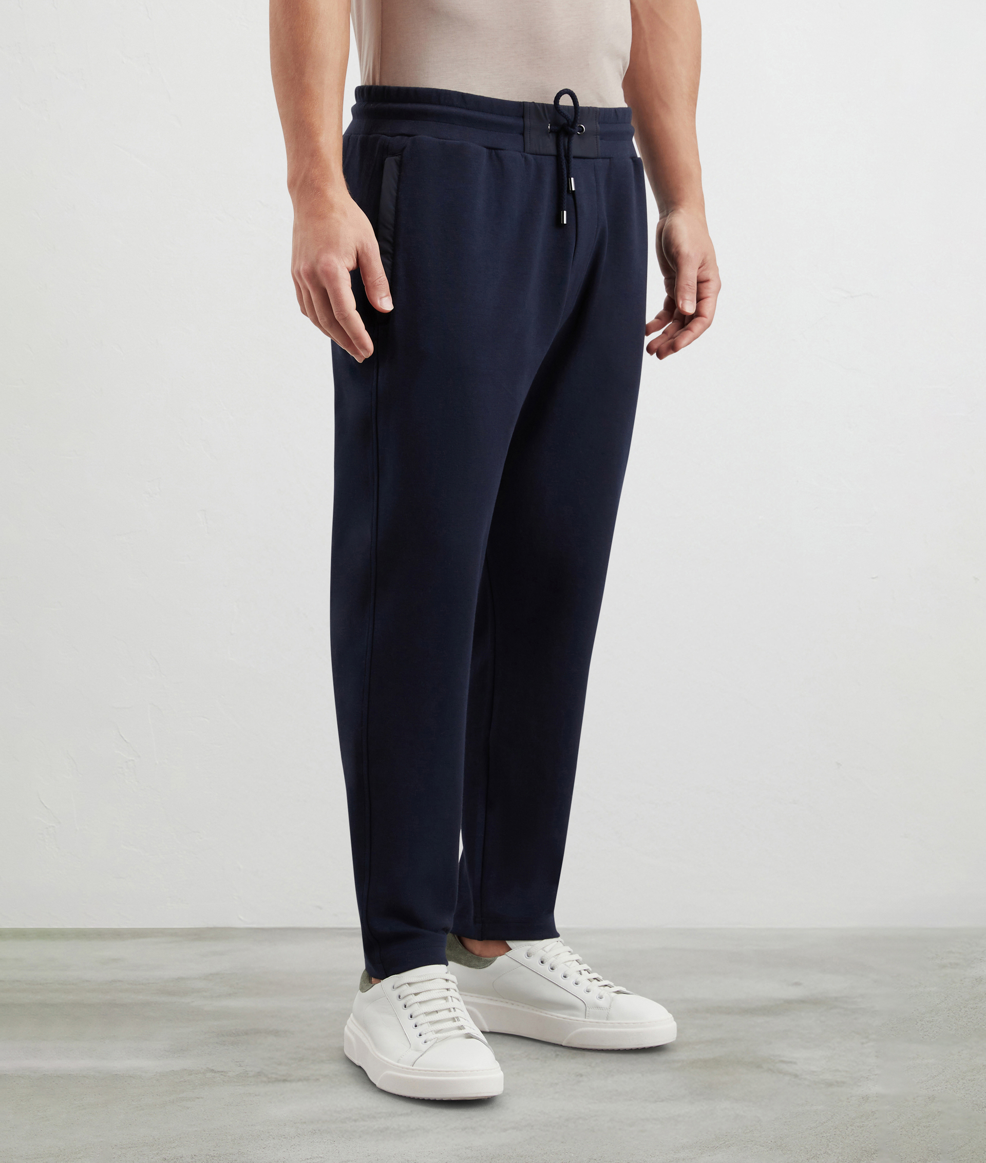 Pants In Sweatshirt Cotton Relaxed Fit Blue Navy | Pal Zileri
