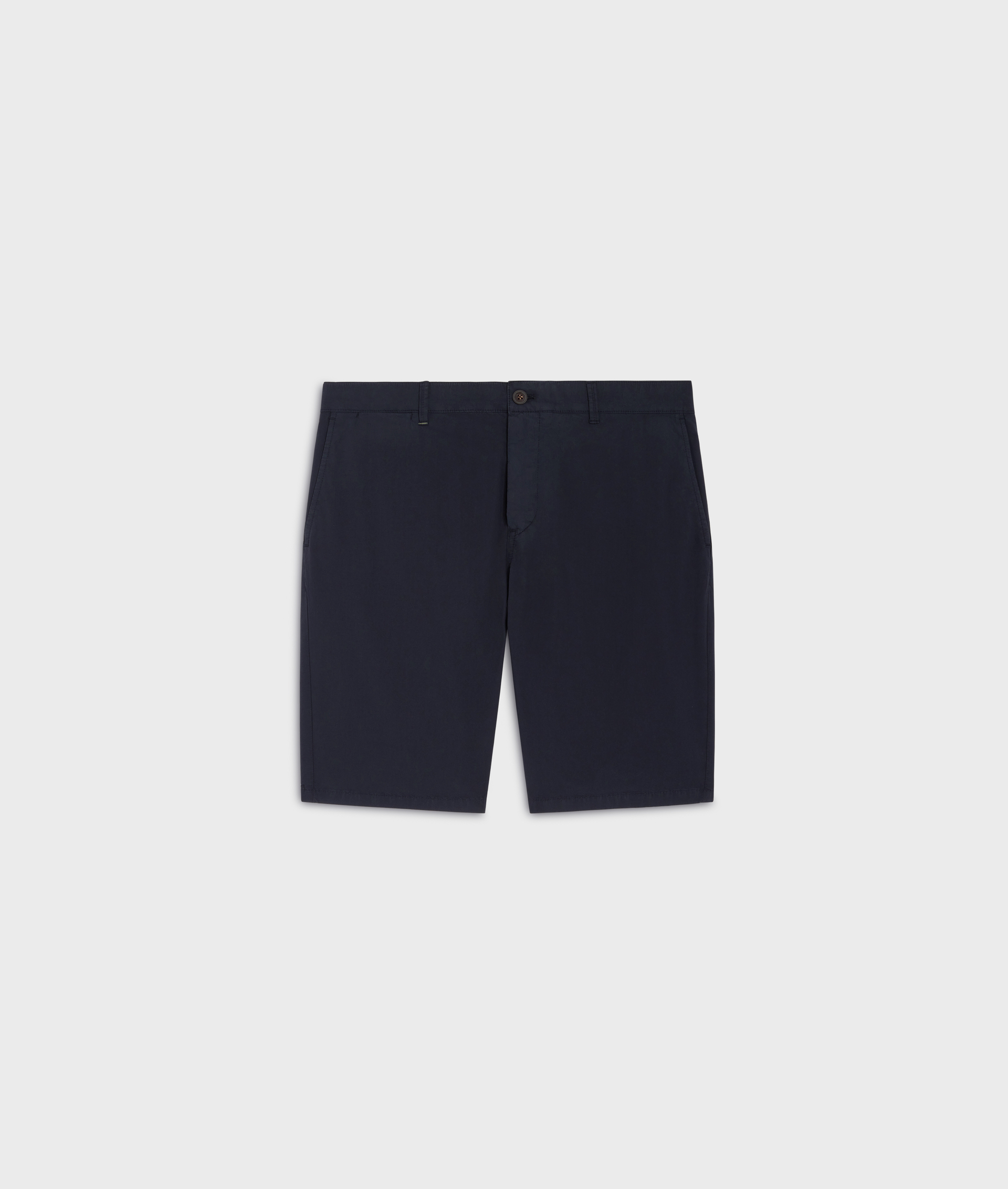 Shorts slim fit in ultralight cotton navy blue - Trousers - Pal Zileri | Official Website