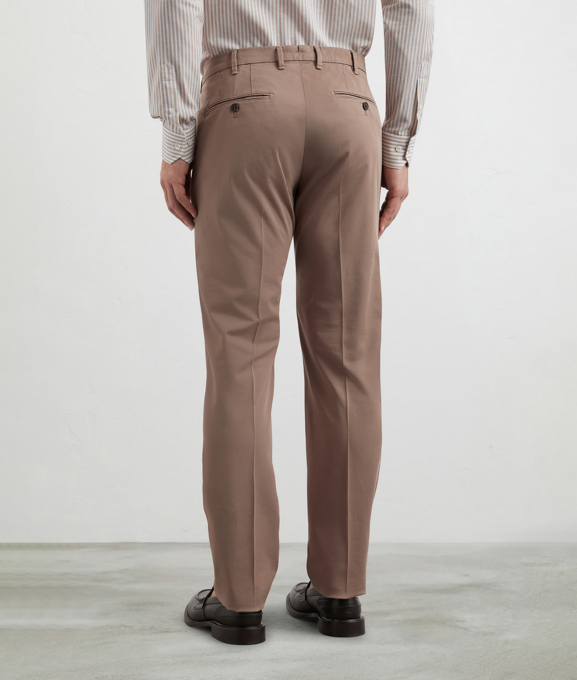 Garment Dyed Chino Pants Light Brown | Pal Zileri