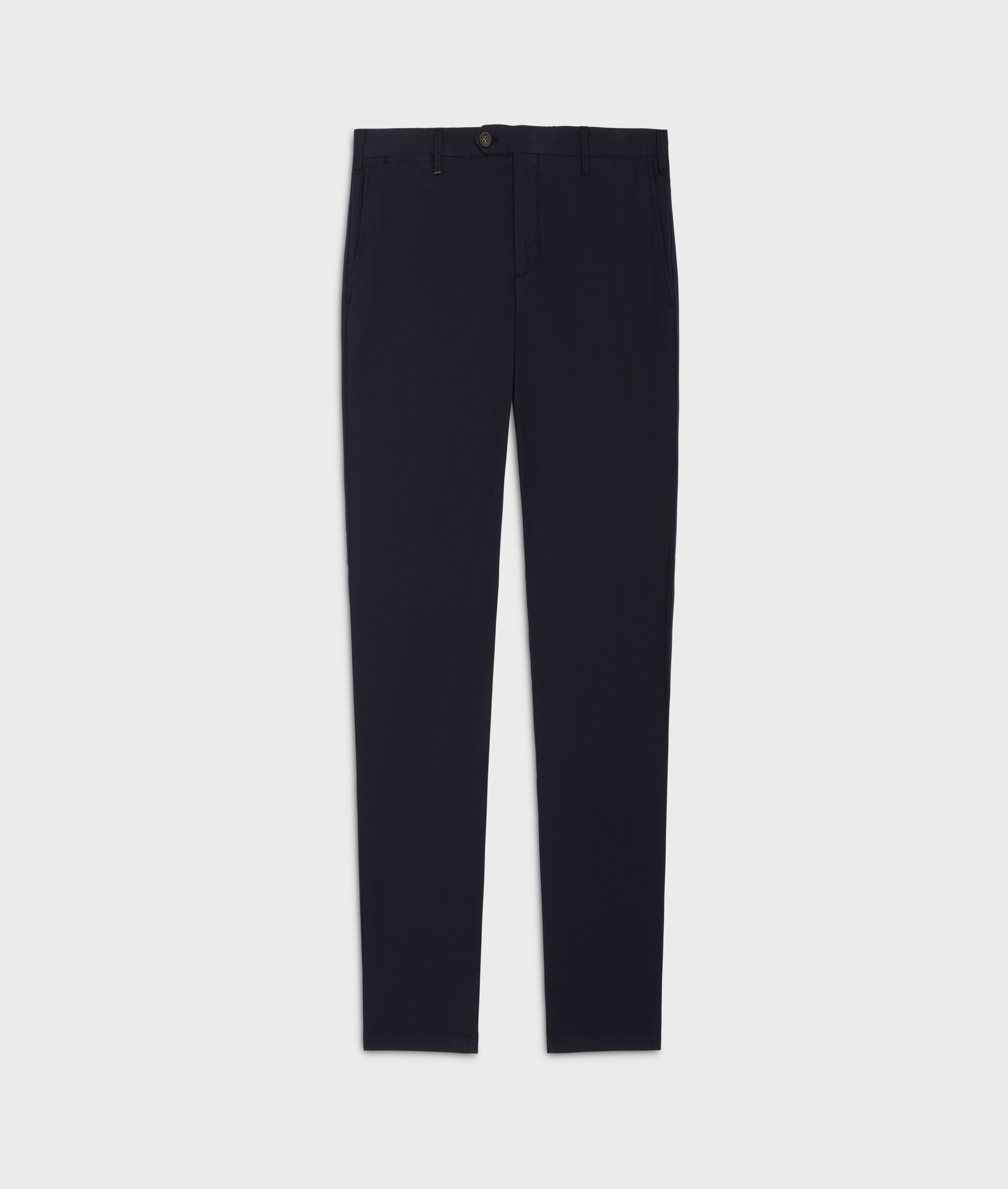 Pantaloni Chino In Cotone Tinti In Capo Blu Navy - Pantaloni - Pal Zileri | Official Website