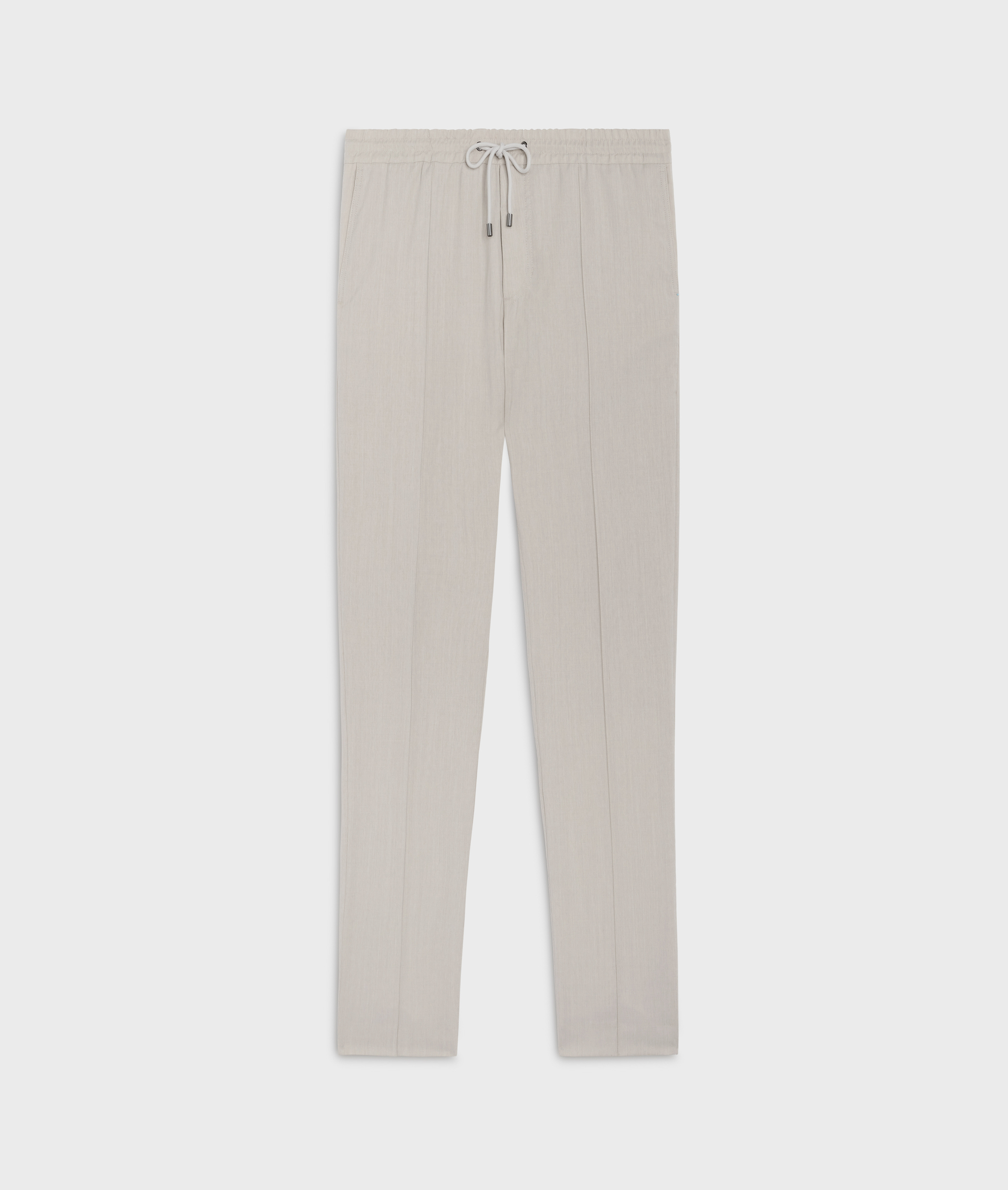 Pantaloni Drawstring In Lana Stretch Naturale - Pantaloni - Pal Zileri | Official Website
