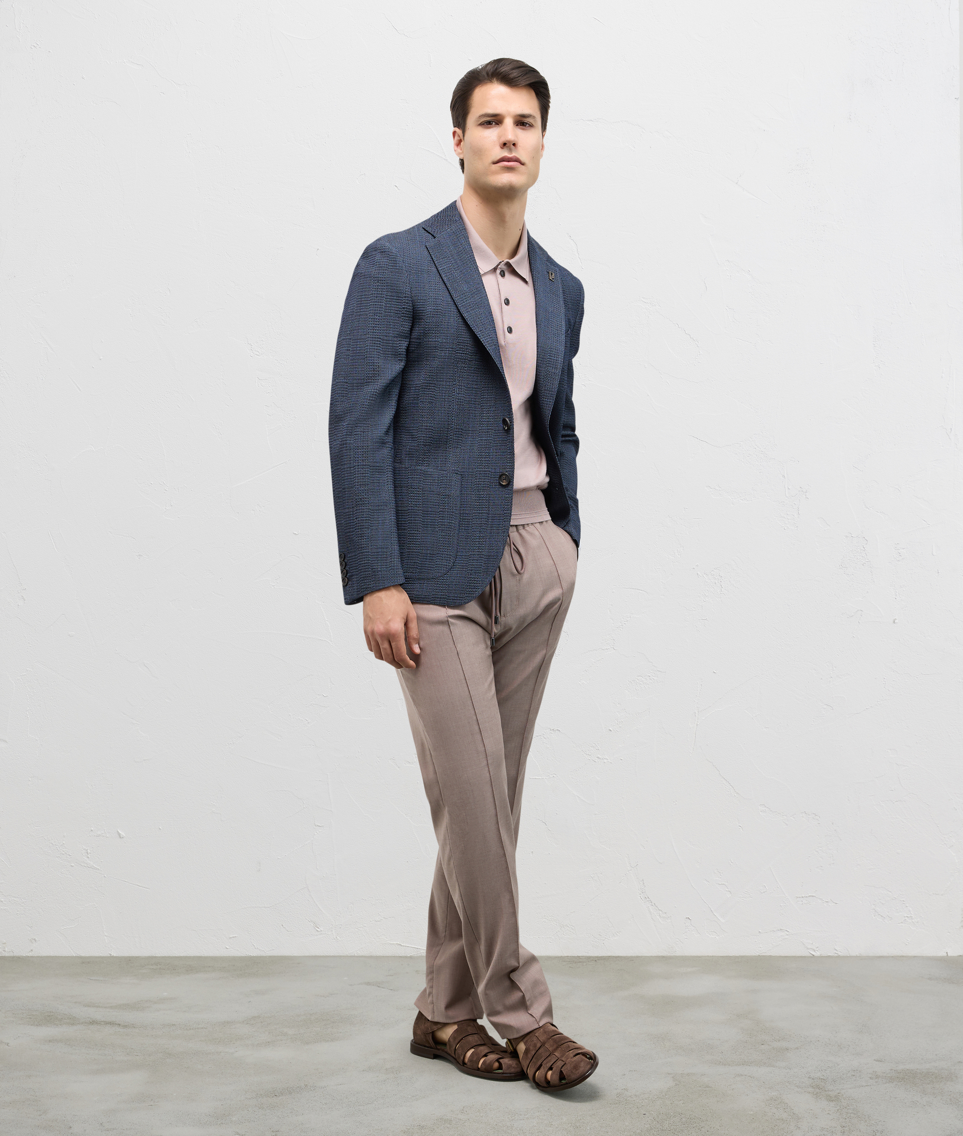 Stretch Wool Drawstring Pants Bordeaux | Pal Zileri
