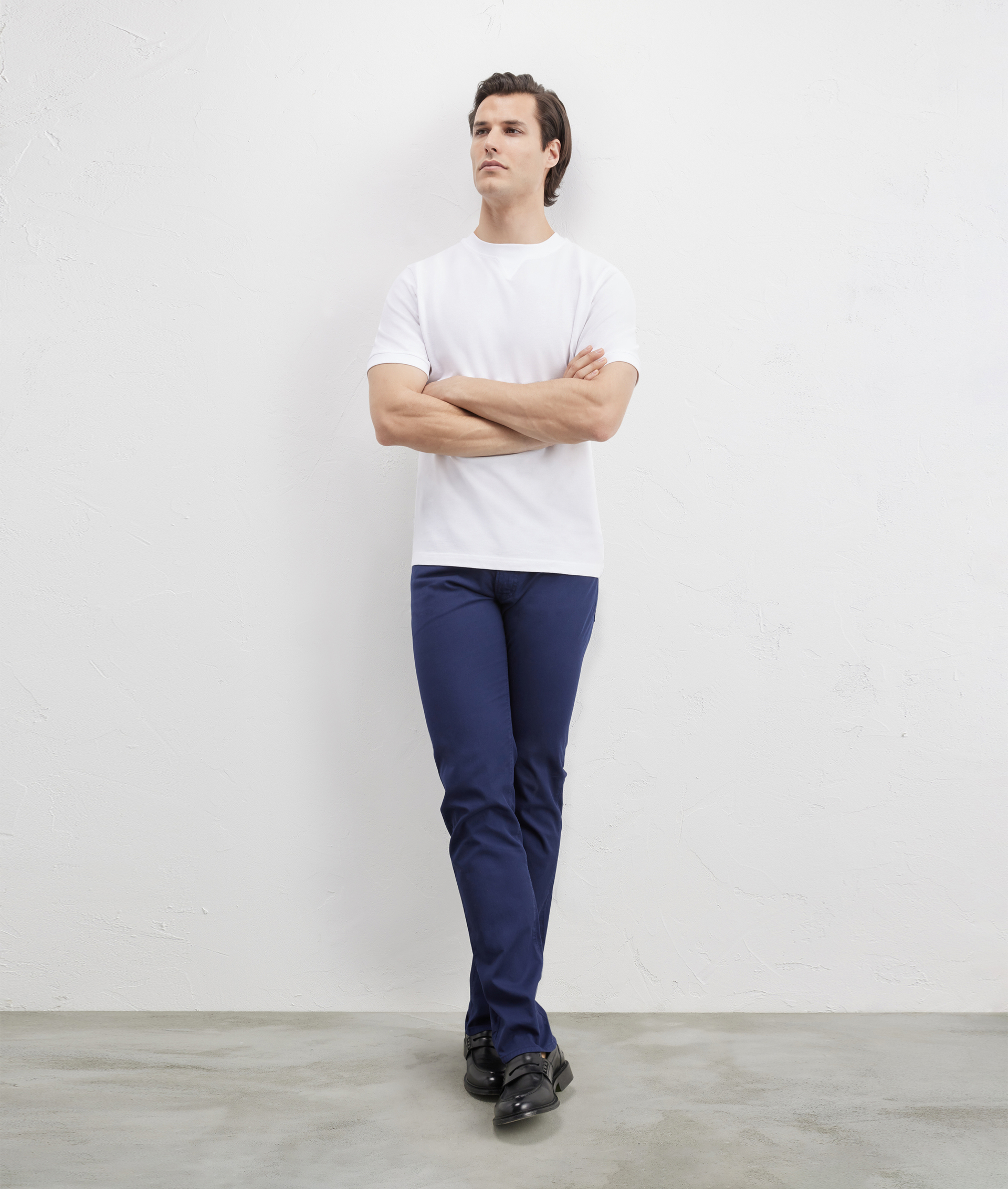 5 Pocket Stretch Cotton Pants Blue Navy | Pal Zileri