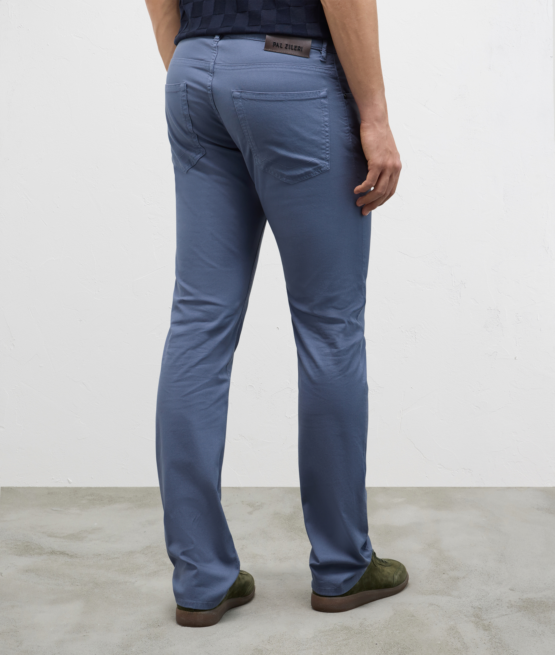 5 Pocket Stretch Cotton Pants Light Blue | Pal Zileri
