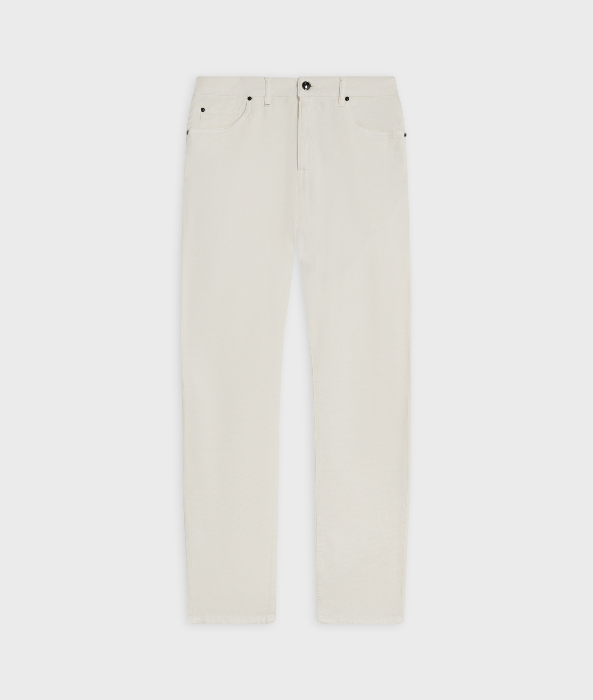 5 Pocket Stretch Cotton Pants White | Pal Zileri