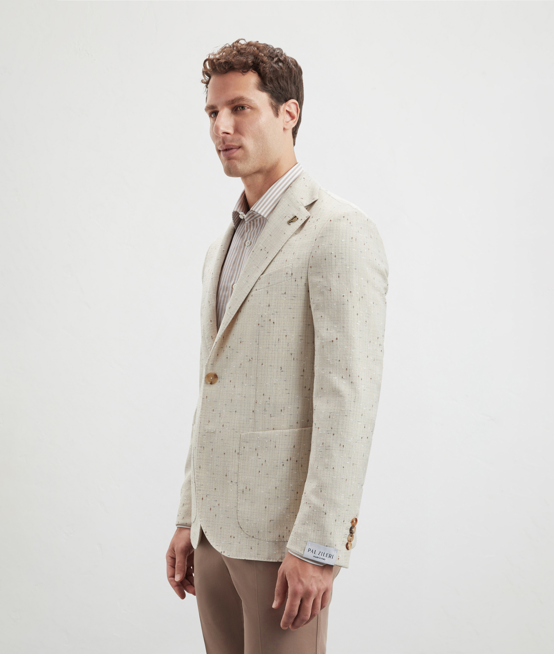 Giacca Brera In Lana Viscosa E Nylon Naturale | Pal Zileri