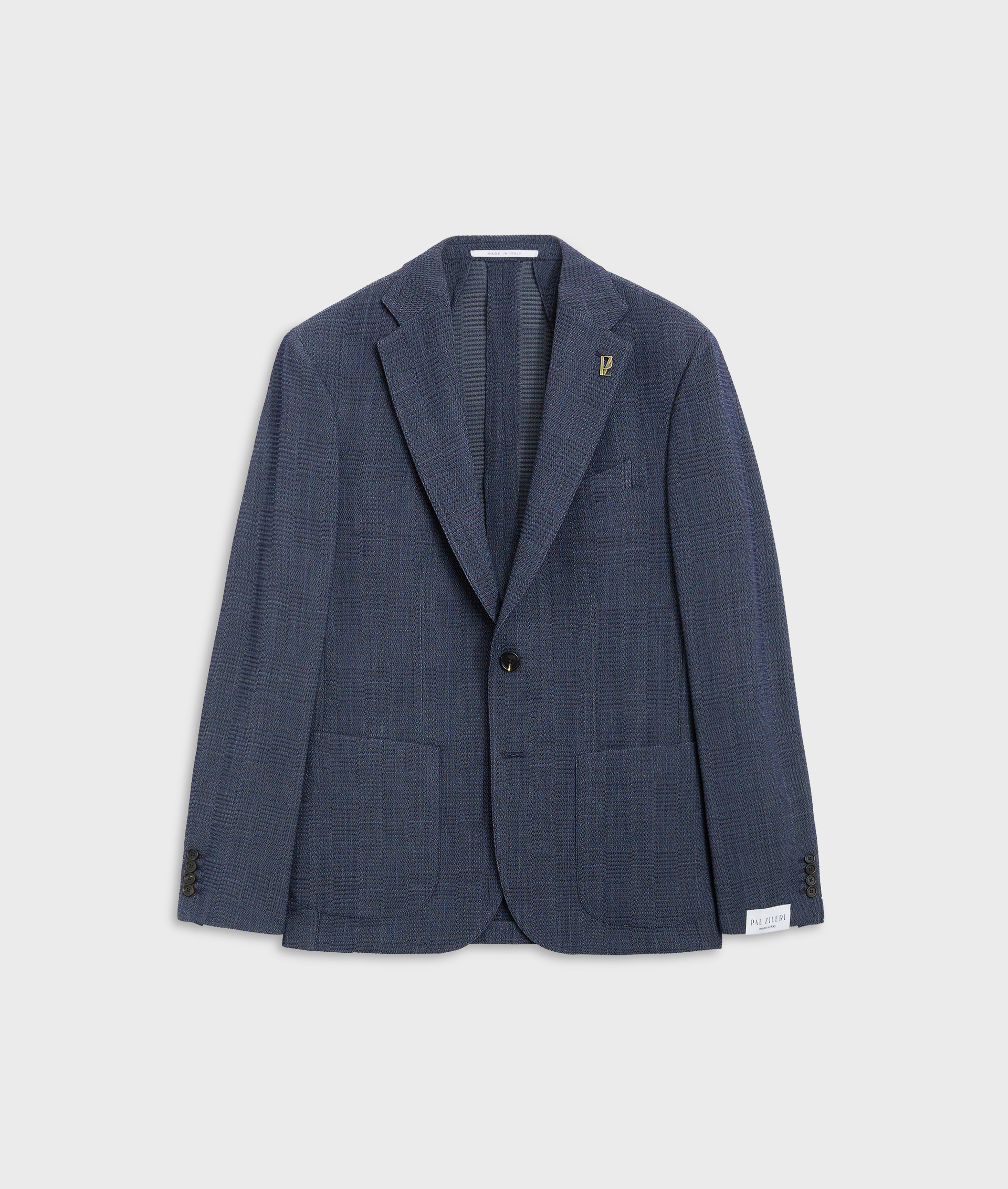 Brera Jacket In Wool And Nylon Blue | Pal Zileri
