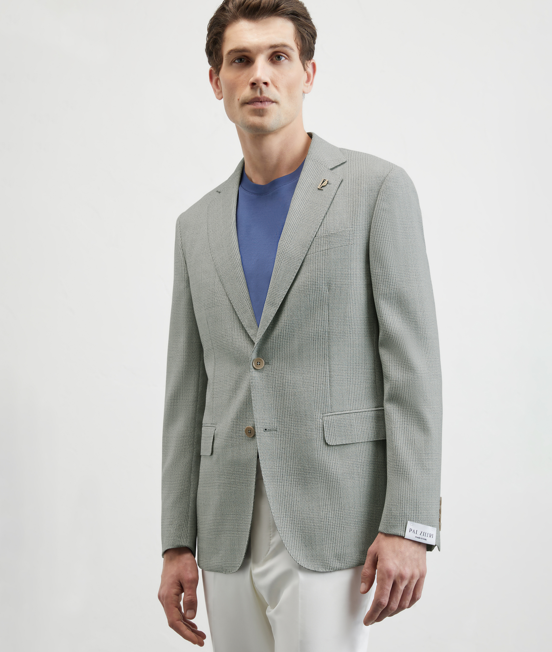 Vicenza Jacket In Pure Wool Light Blue | Pal Zileri