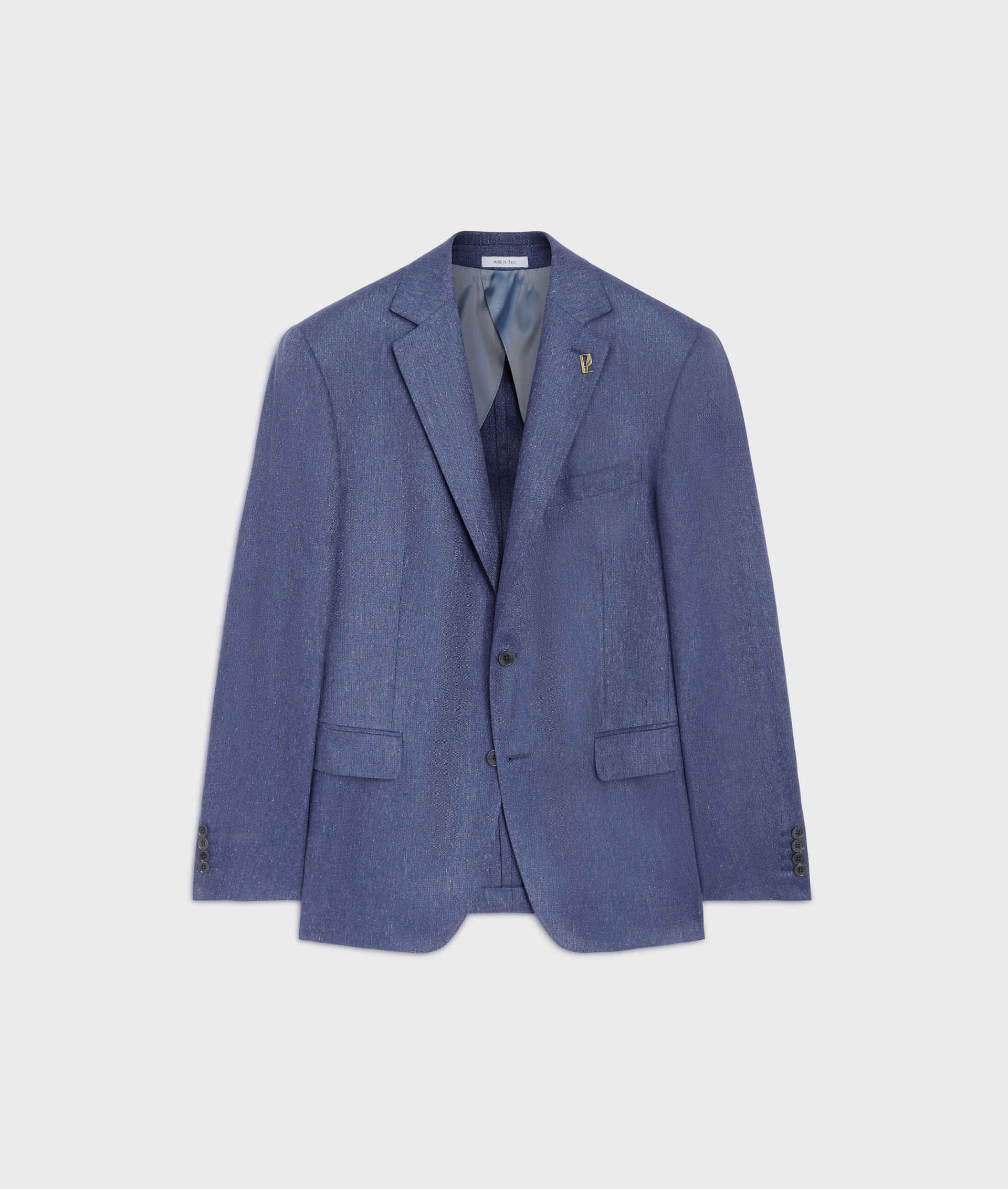 Vicenza jacket in pure silk blue - Suits and Blazers - Pal Zileri | Official Website