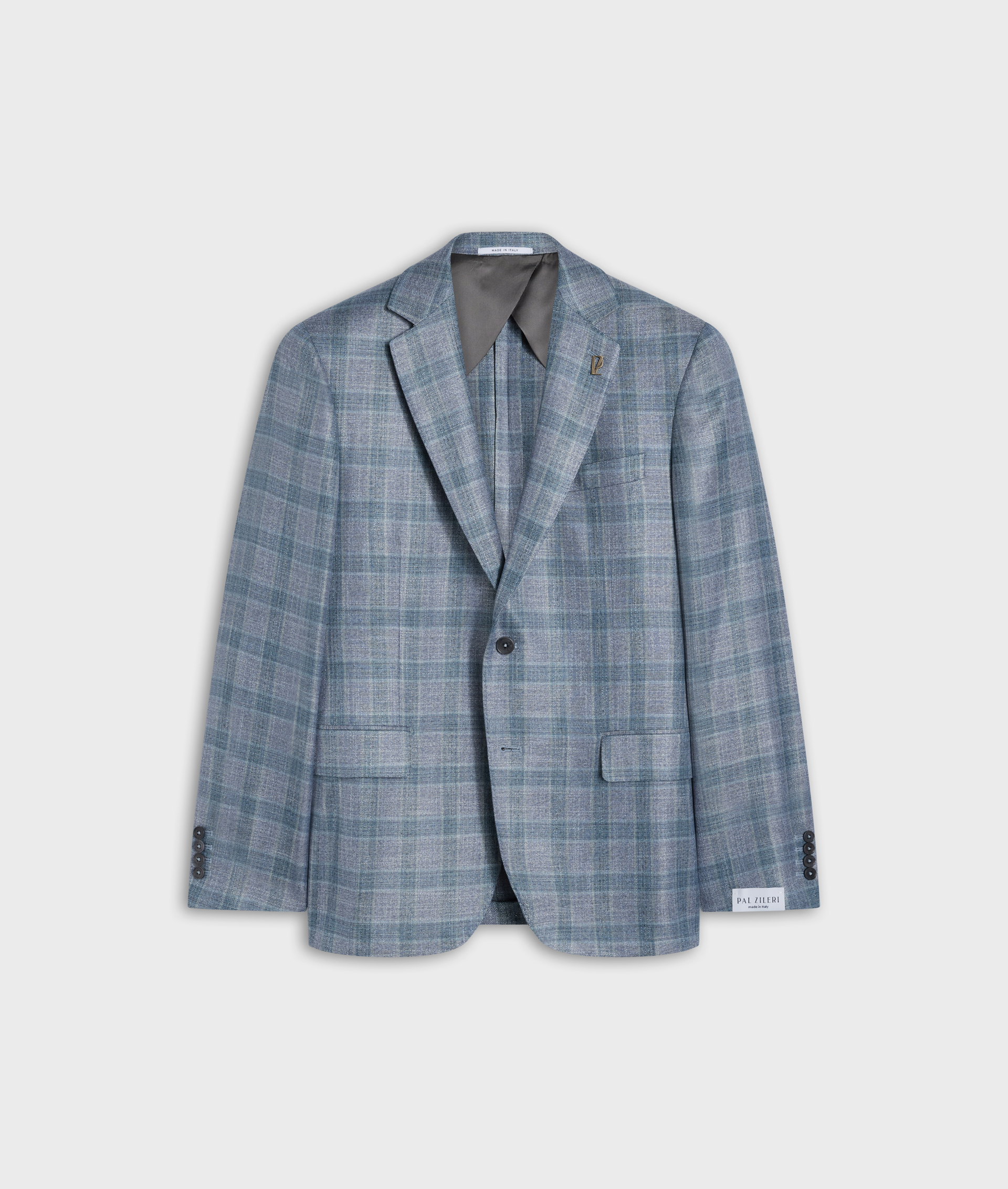 Vicenza Jacket In Bamboo Viscose Mouliné Light Green | Pal Zileri