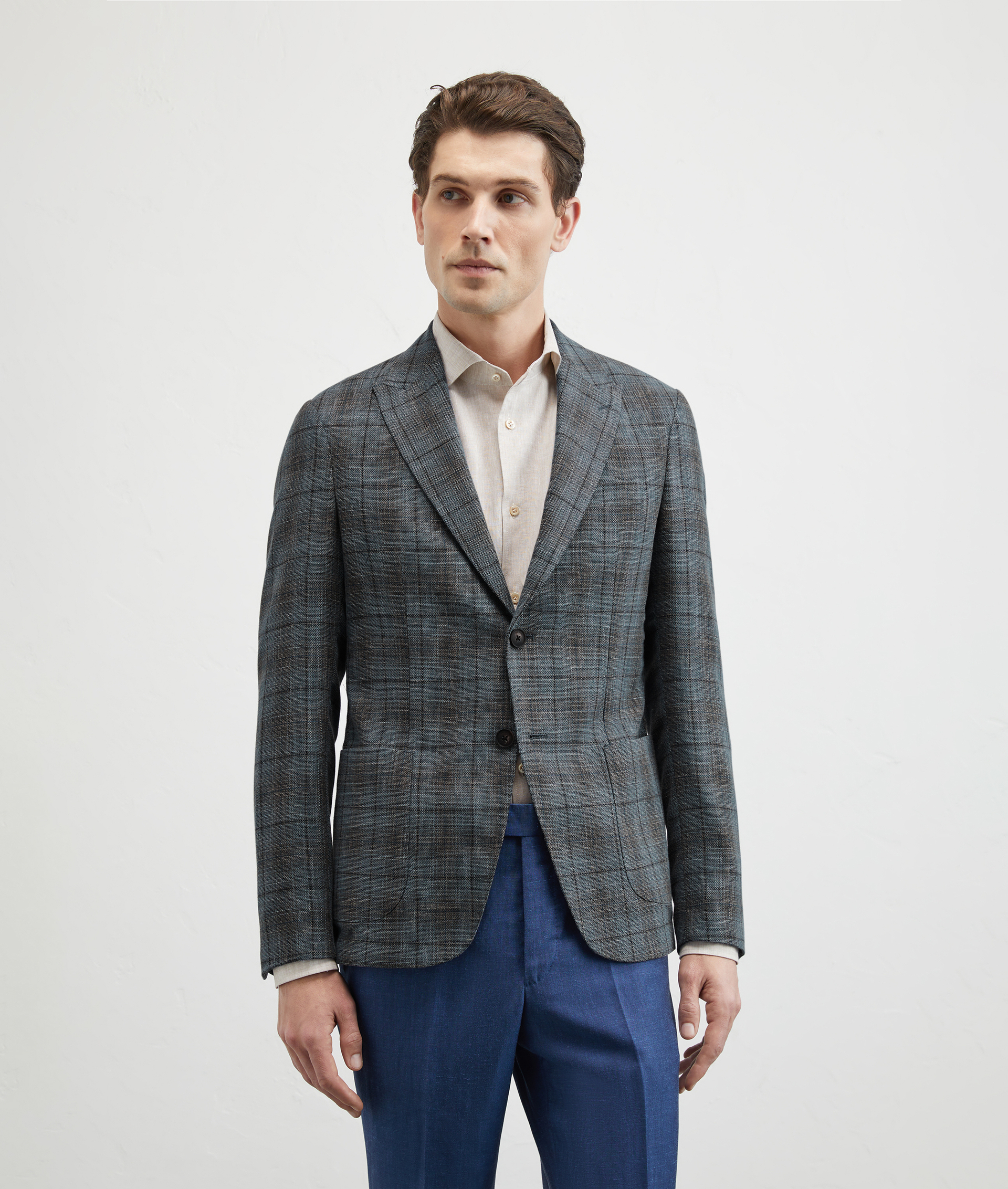Grisaille Unlined Jacket Light Blue | Pal Zileri