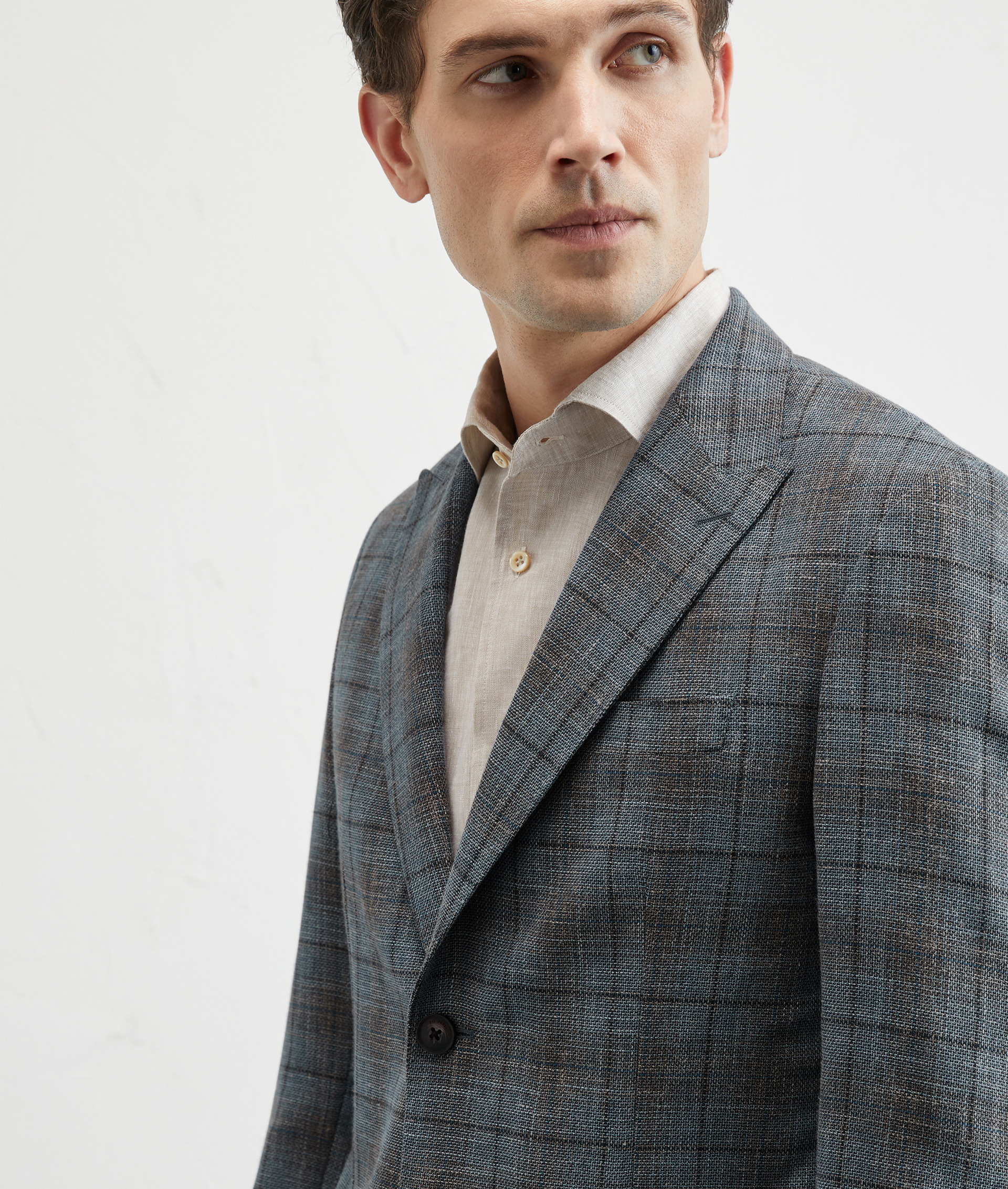 Grisaille Unlined Jacket Light Blue | Pal Zileri