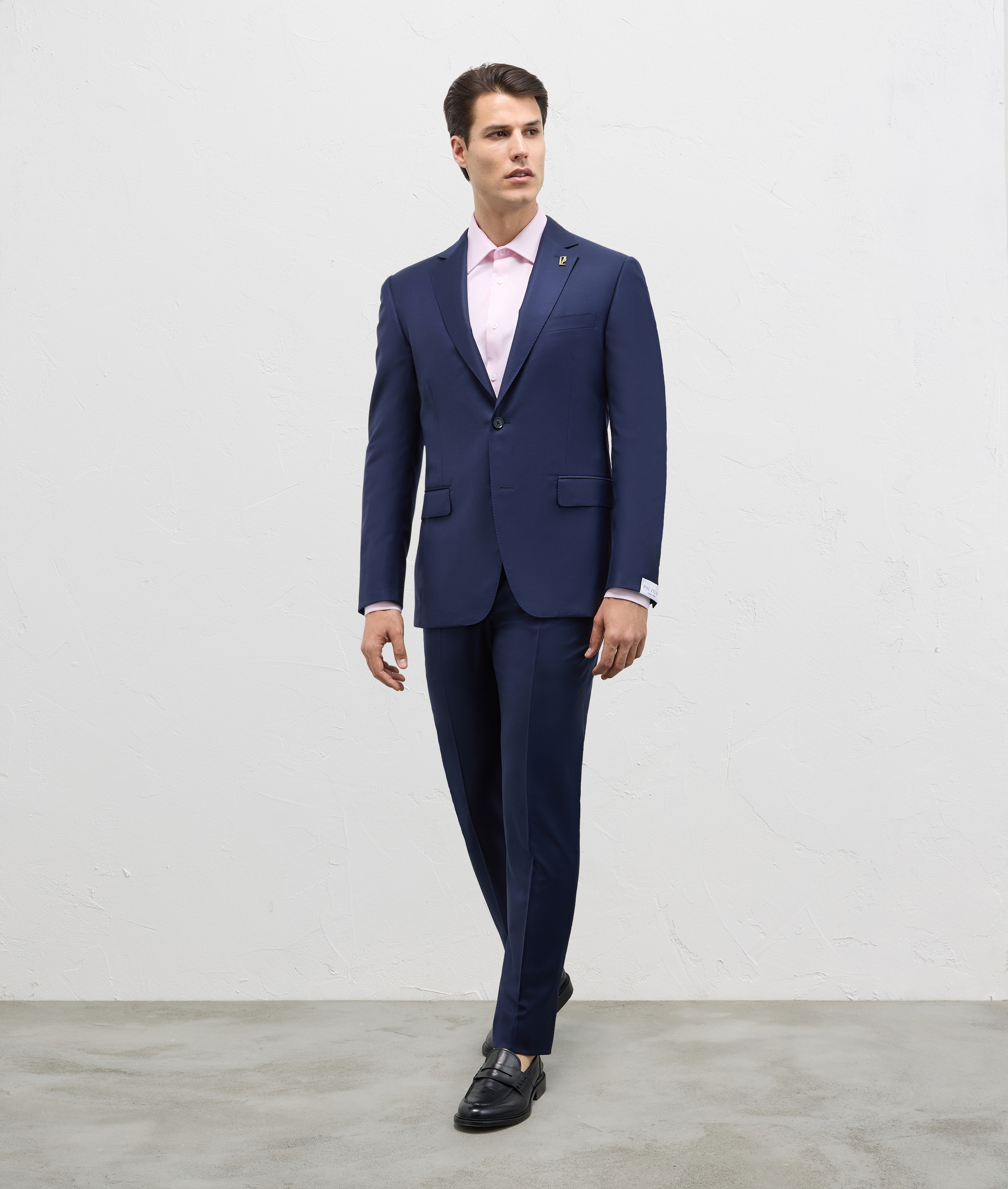 Vicenza Suit In Pure Stretch Wool Blue Navy | Pal Zileri