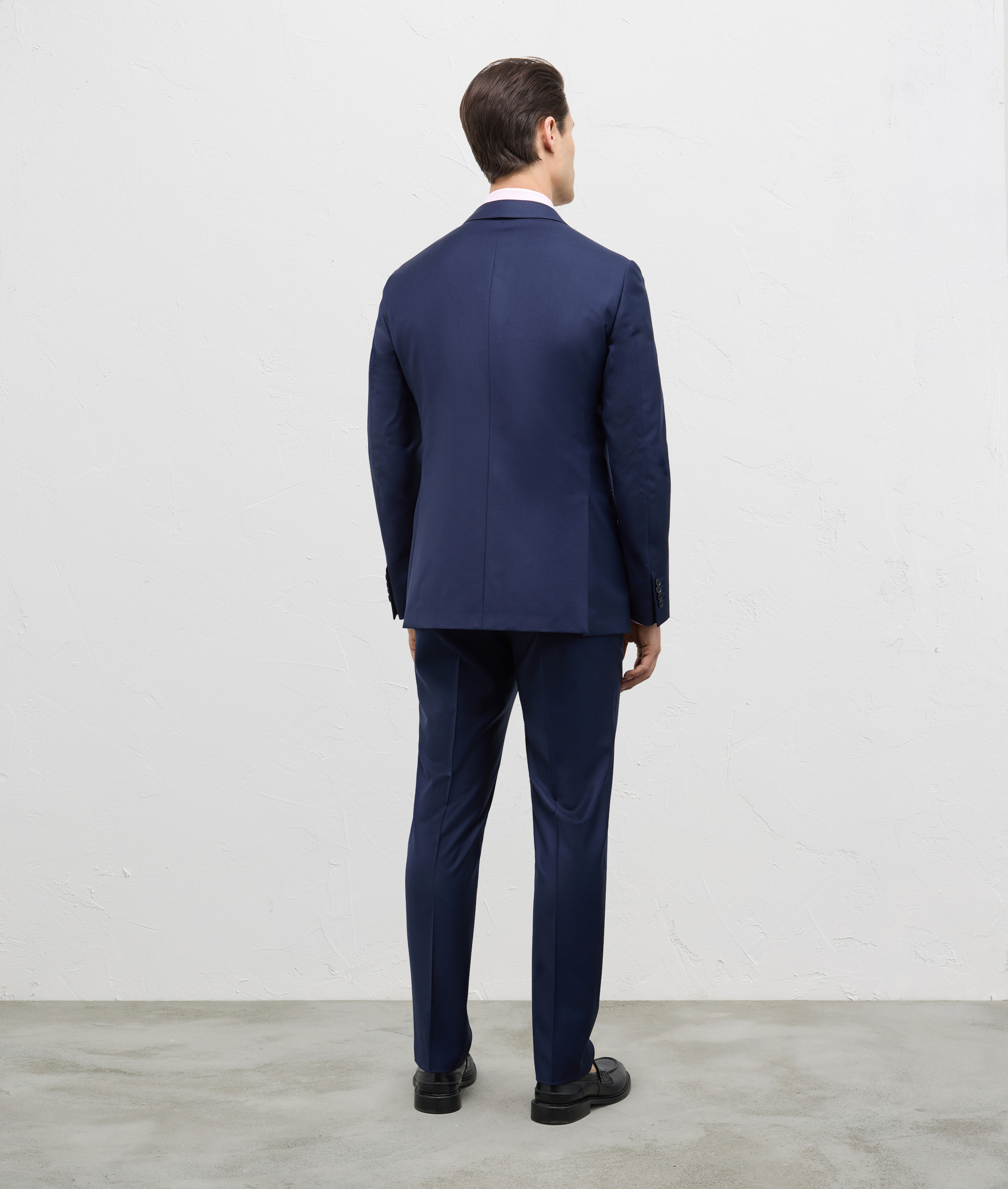Vicenza Suit In Pure Stretch Wool Blue Navy | Pal Zileri