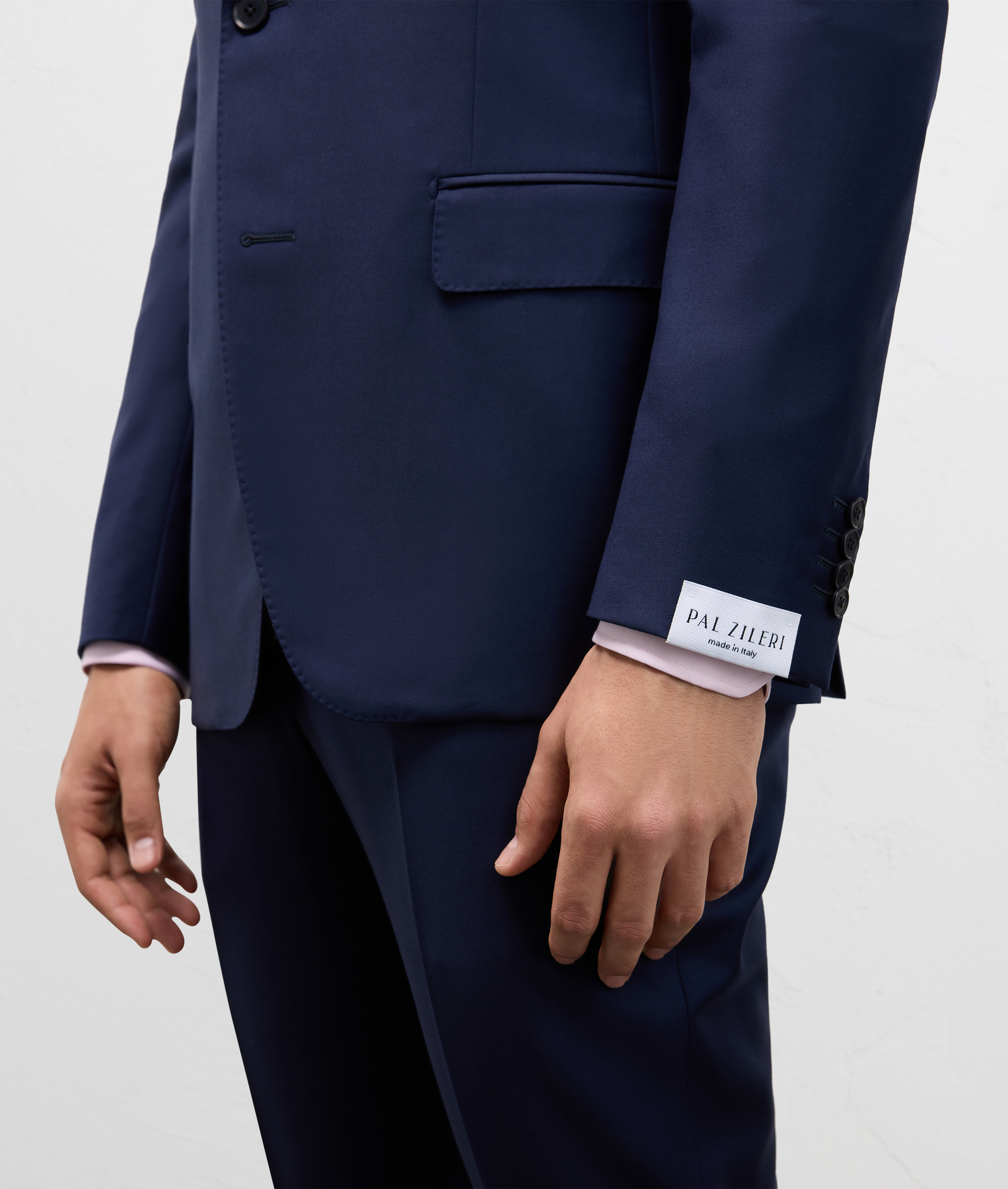 Vicenza Suit In Pure Stretch Wool Blue Navy | Pal Zileri