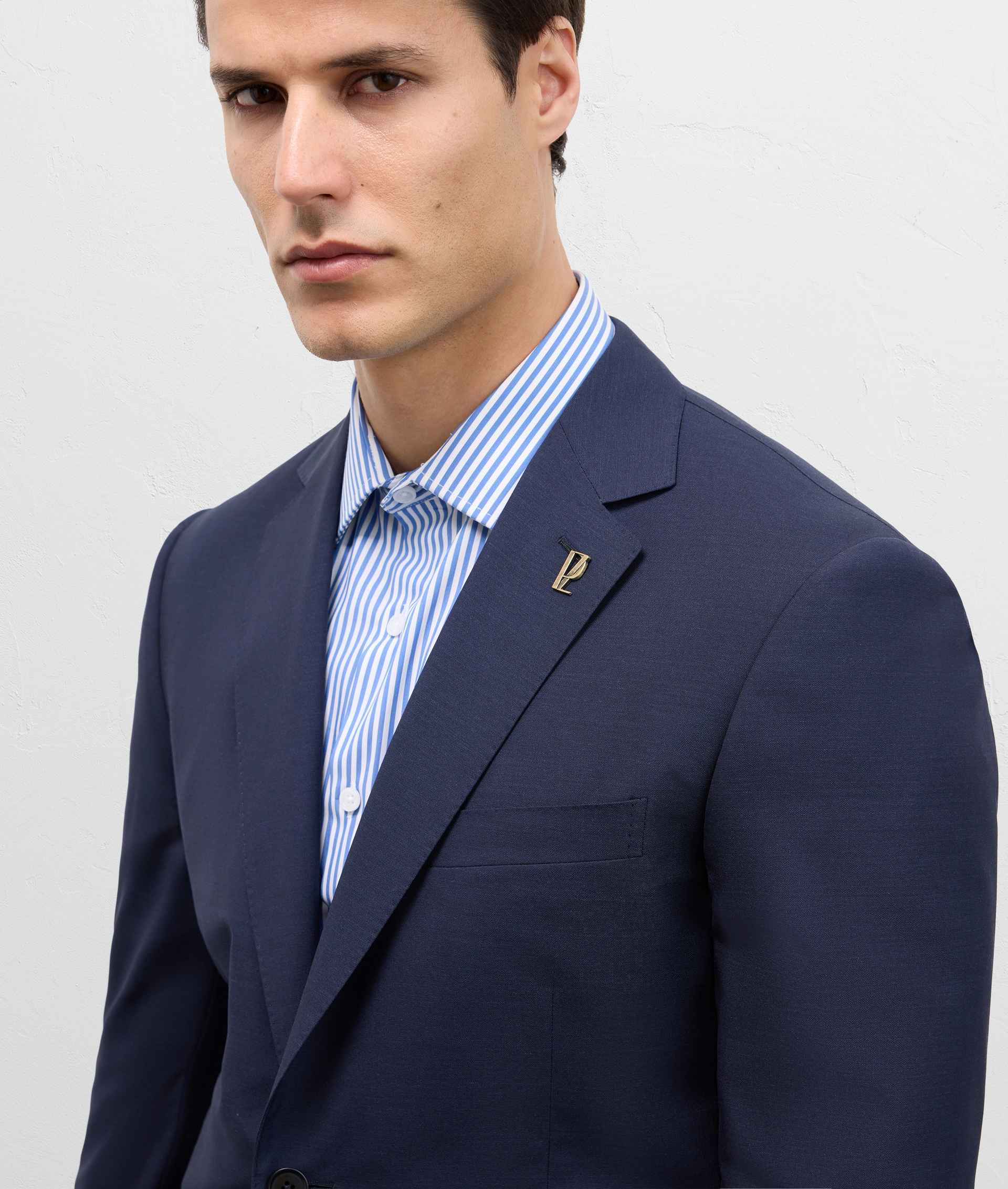 Vicenza Suit In Pure Stretch Wool Blue Navy | Pal Zileri