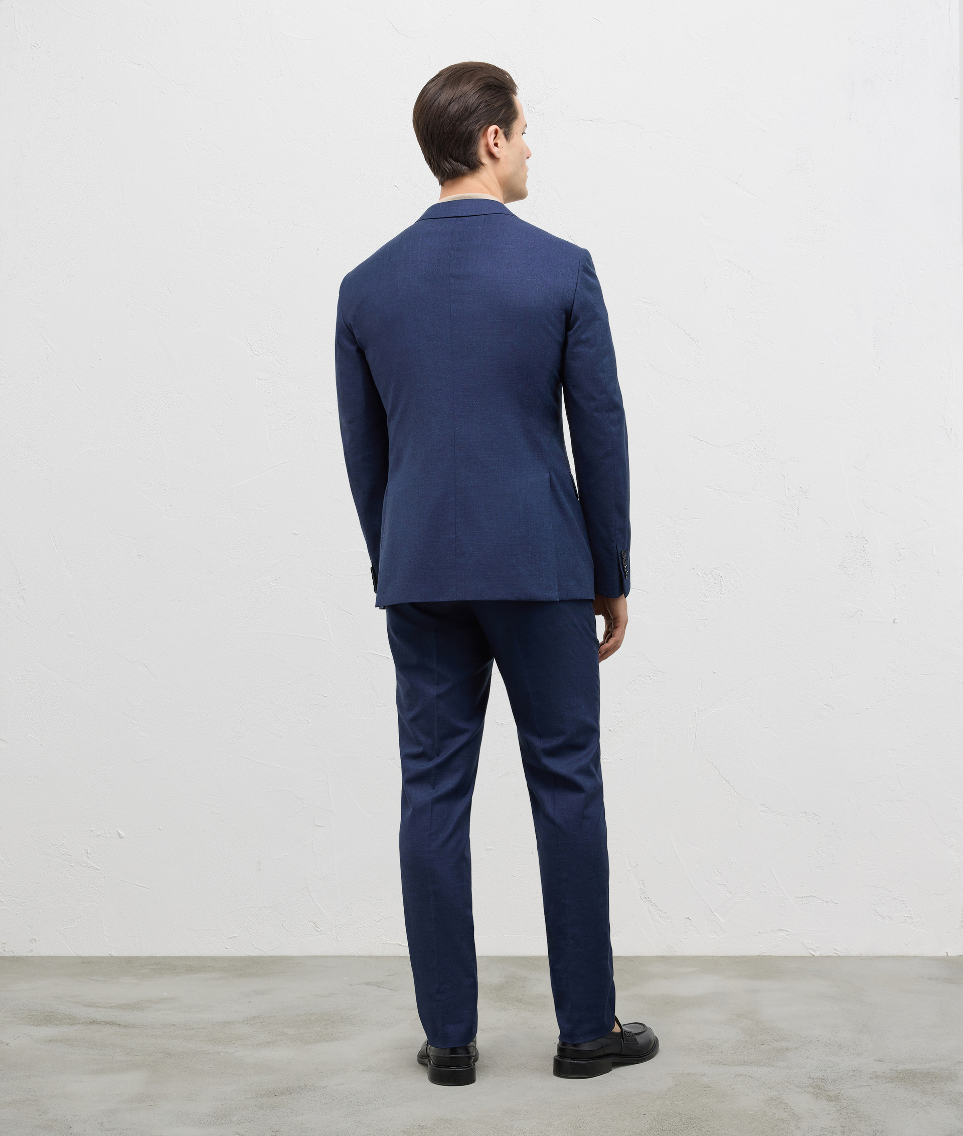 Abito Vicenza In Cotone Lana E Lino Blu Navy | Pal Zileri