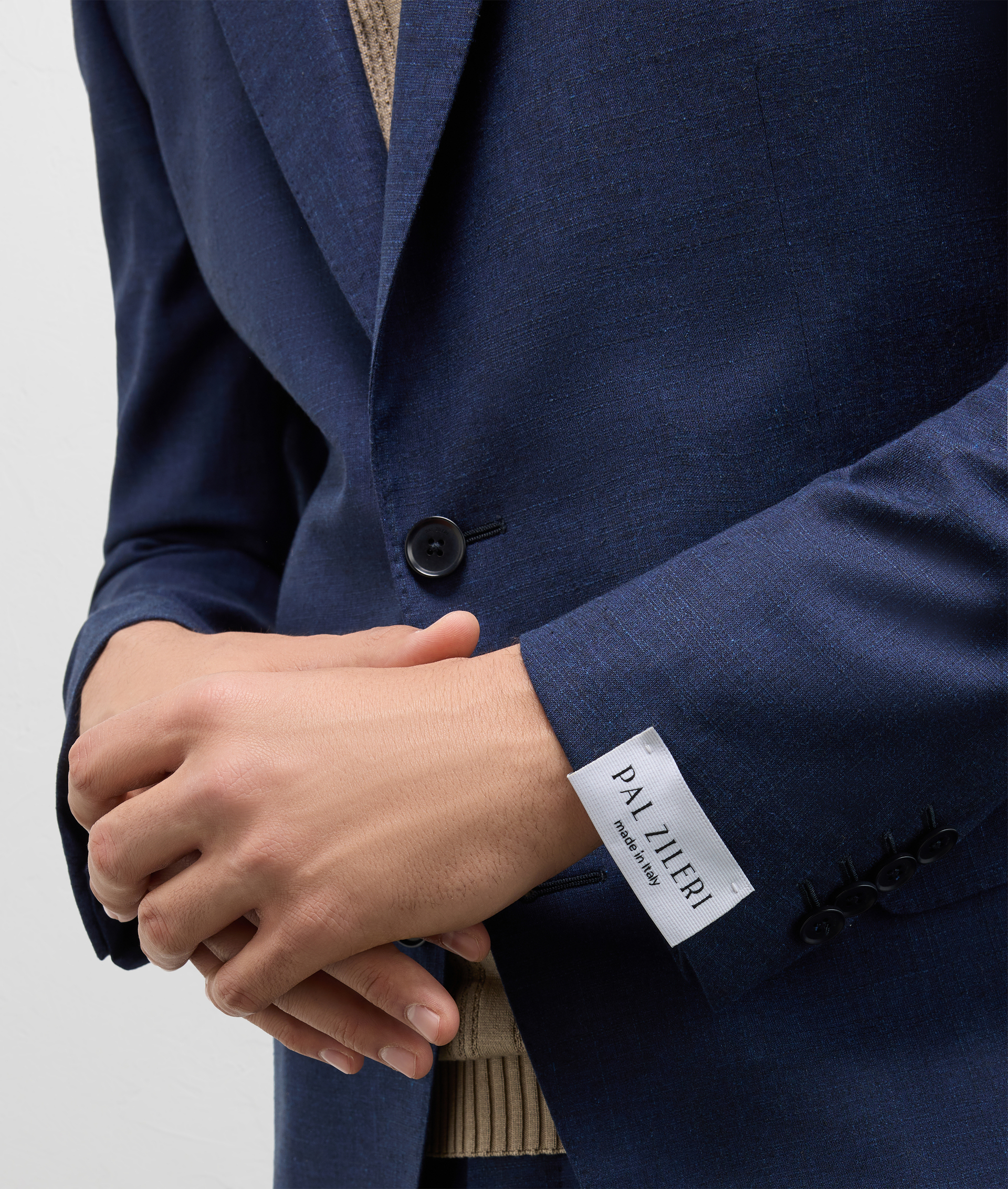 Abito Vicenza In Cotone Lana E Lino Blu Navy | Pal Zileri