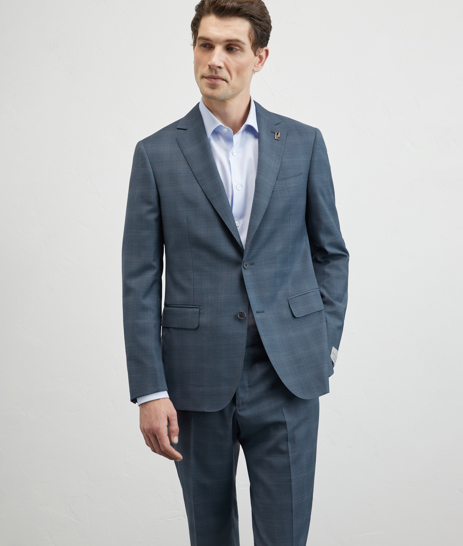 Vicenza Suit In Pure Stretch Wool Blue | Pal Zileri