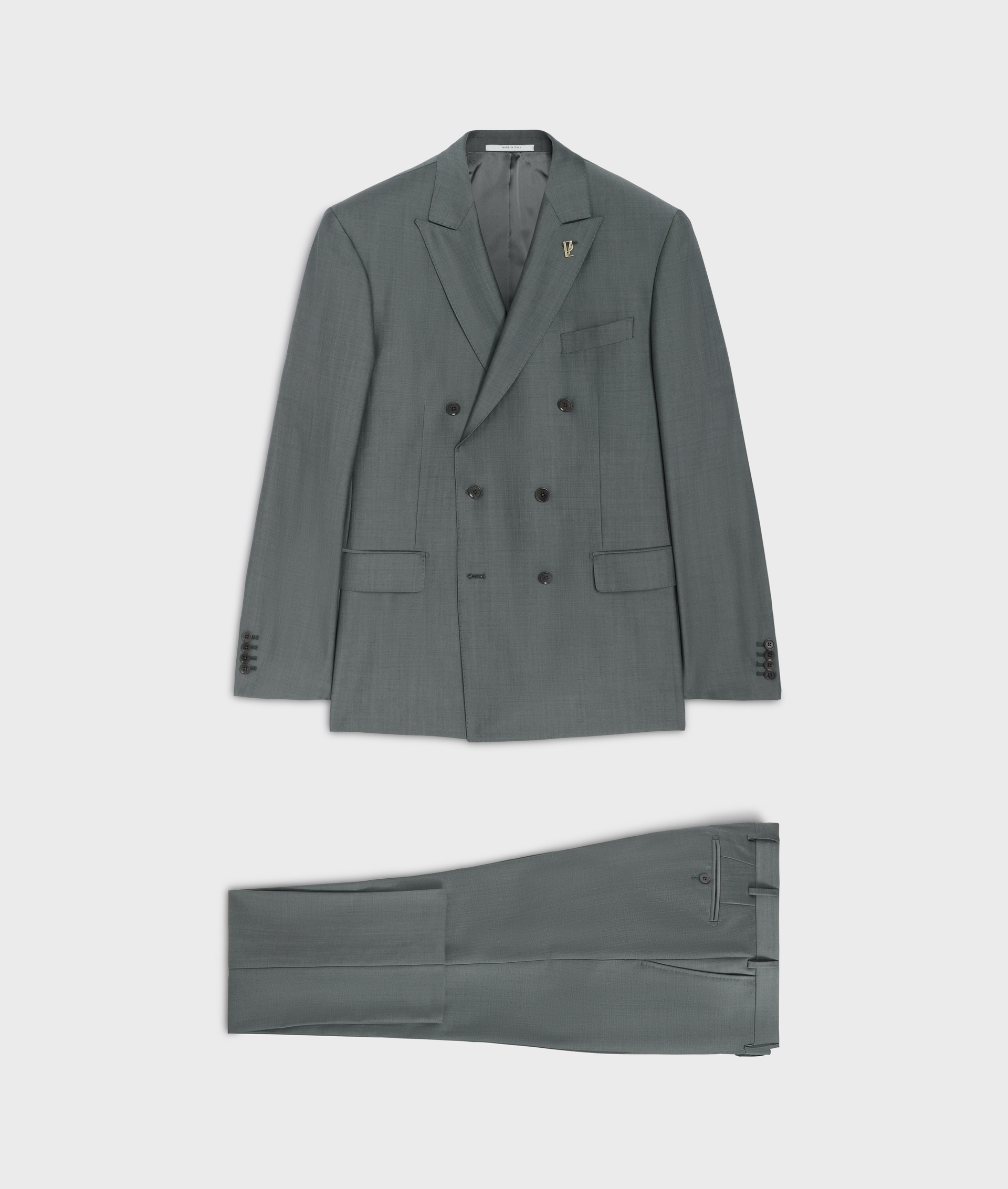 Vicenza suit in mohair and wool green - Suits and Blazers - Pal Zileri | Official Website