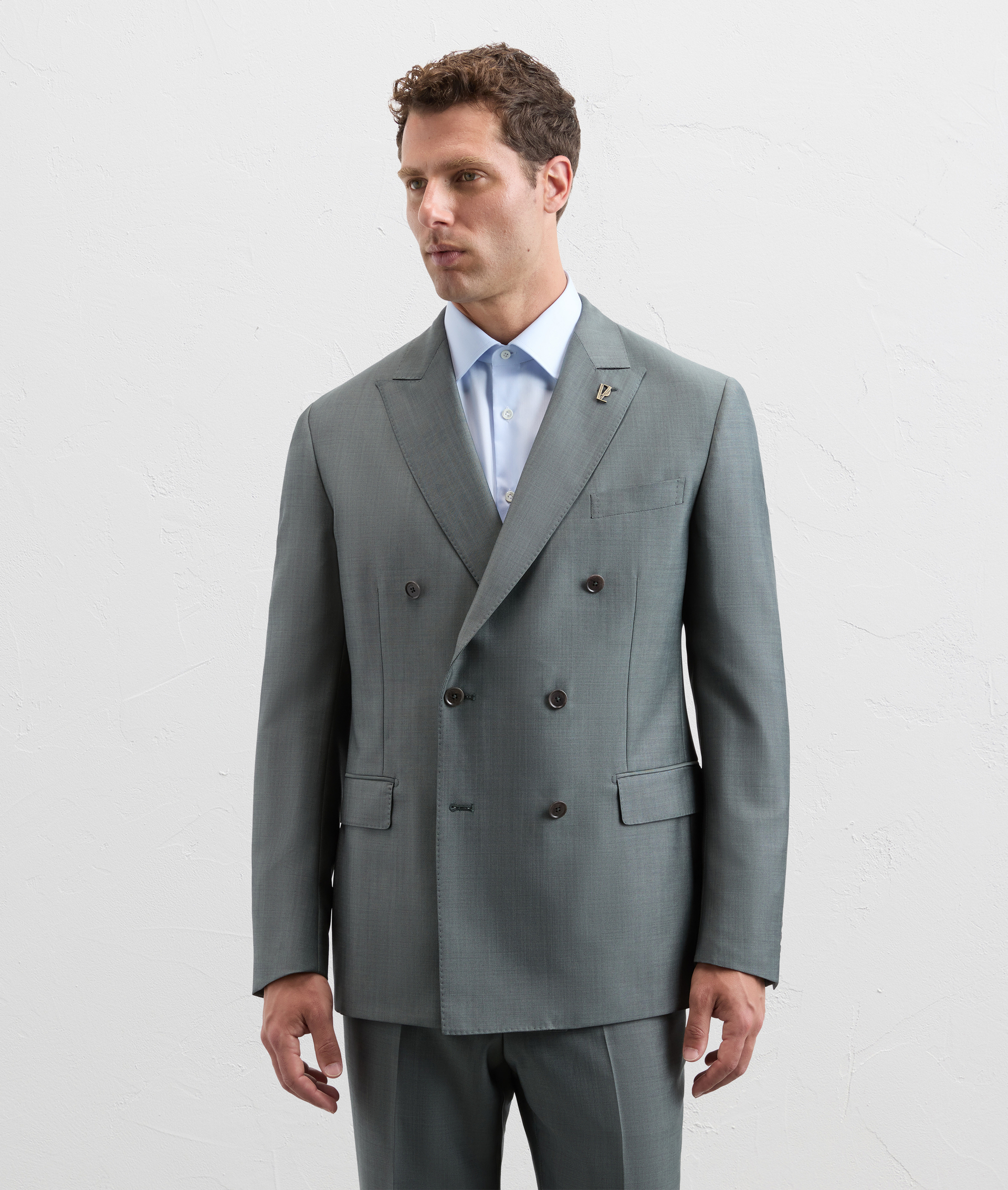 Vicenza suit in mohair and wool green - Pal Zileri | Official Website