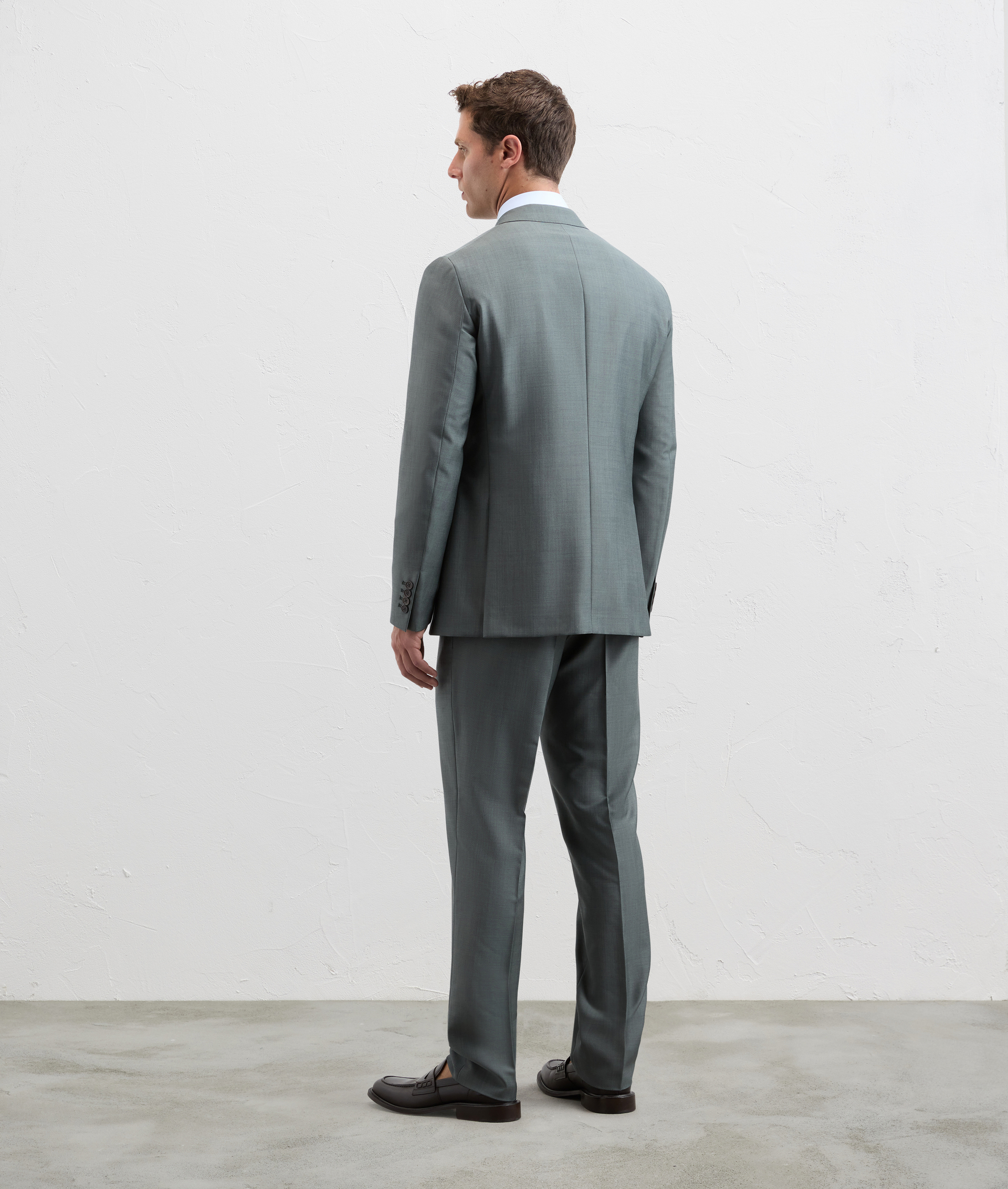 Vicenza suit in mohair and wool green - Pal Zileri | Official Website