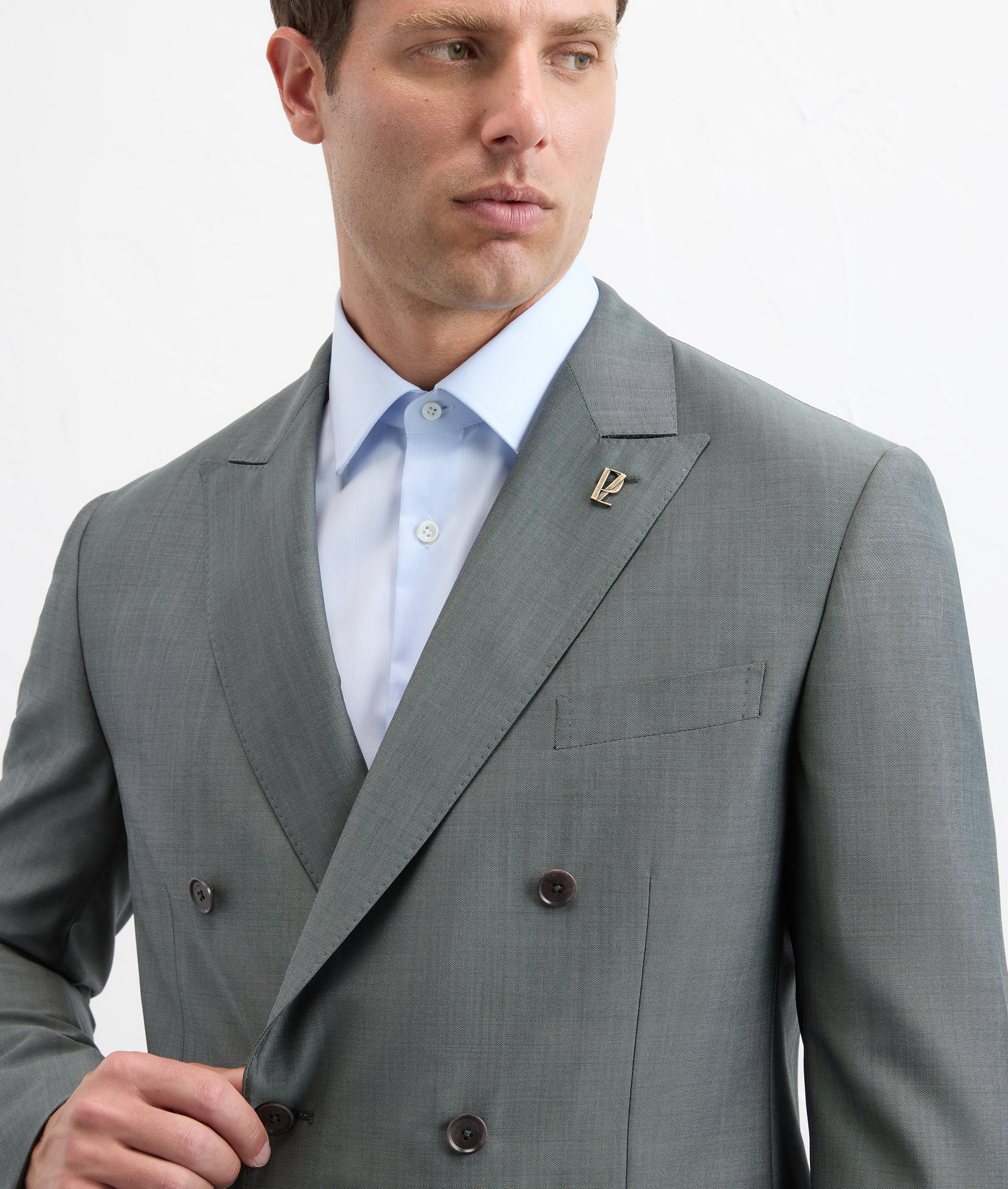 Vicenza suit in mohair and wool green - Pal Zileri | Official Website
