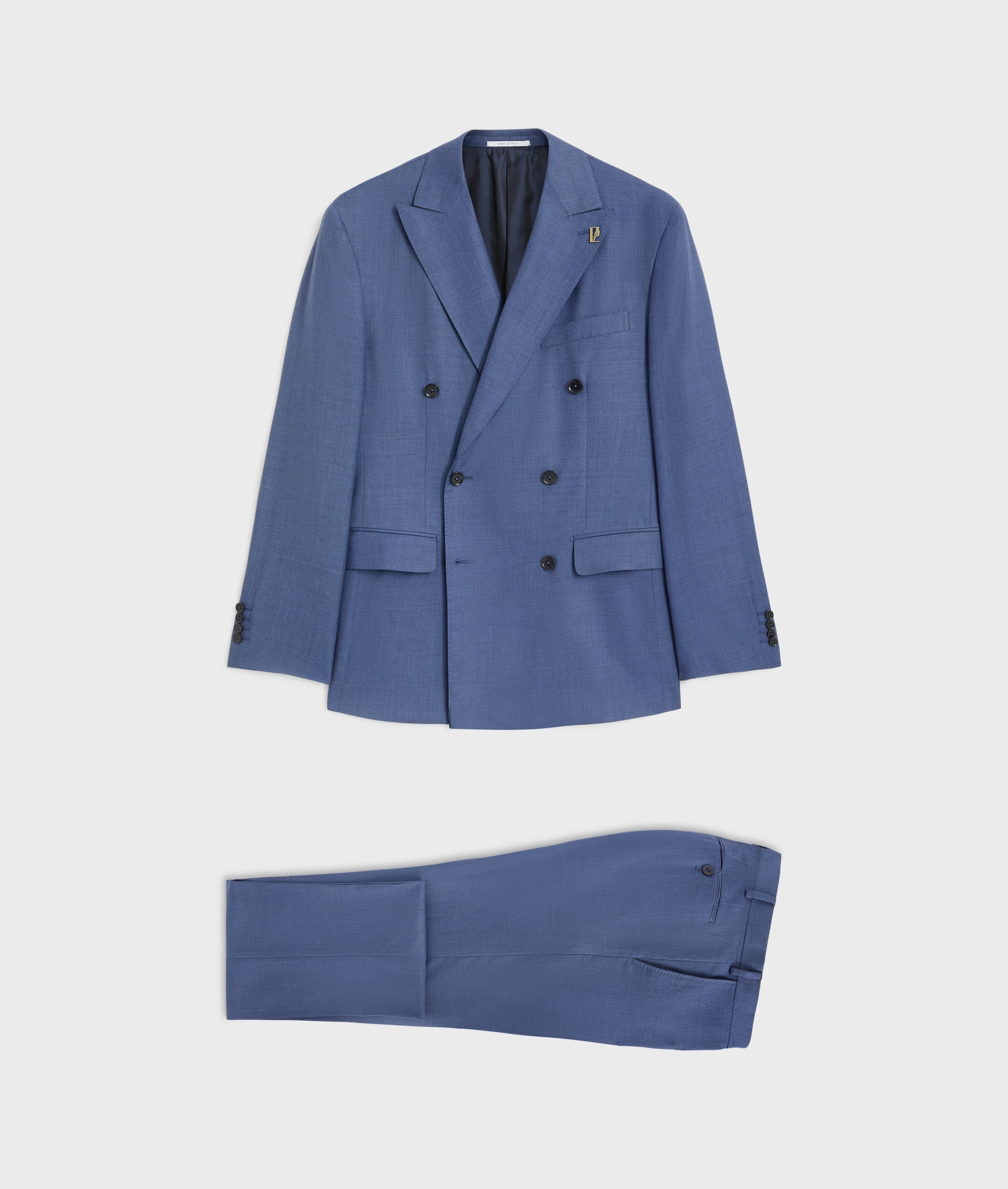 Vicenza Suit In Wool And Silk Blue | Pal Zileri