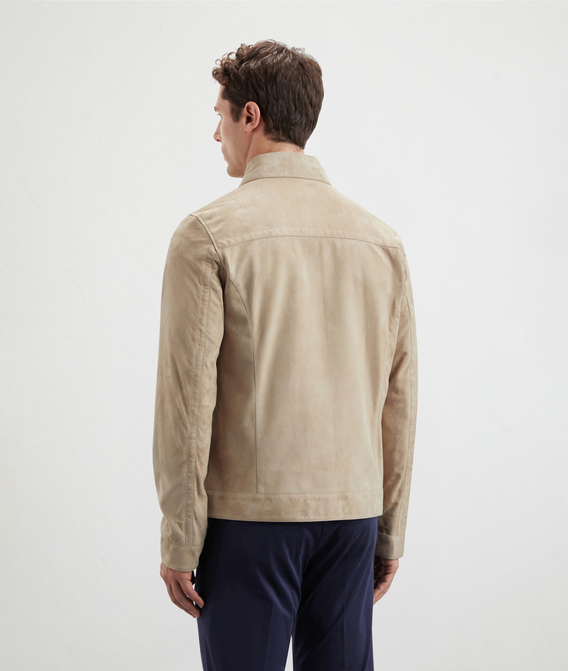 Jacket In Suede Light Brown | Pal Zileri