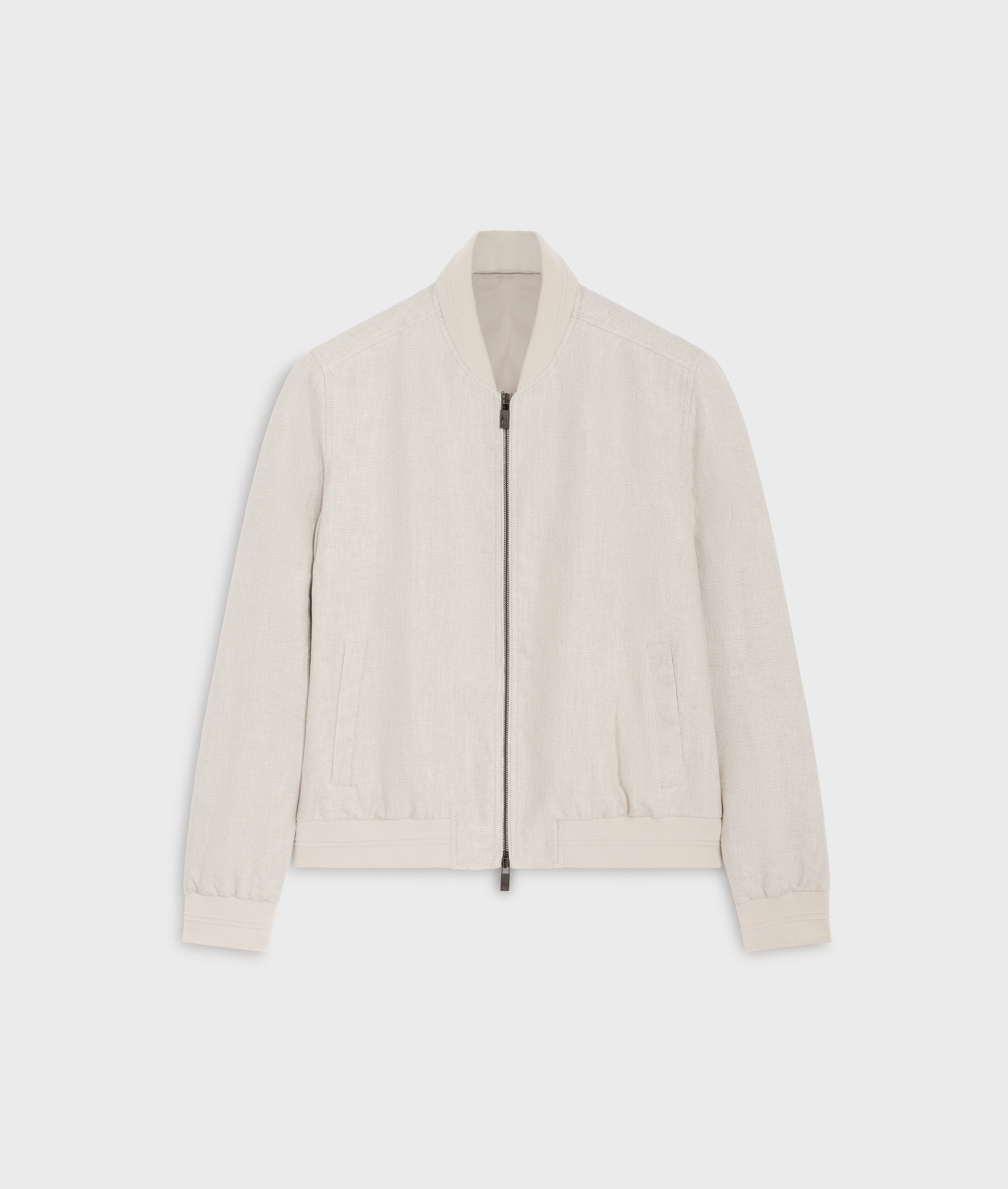 Bomber Con Motivo 3D In Puro Lino Naturale - Capispalla - Pal Zileri | Official Website
