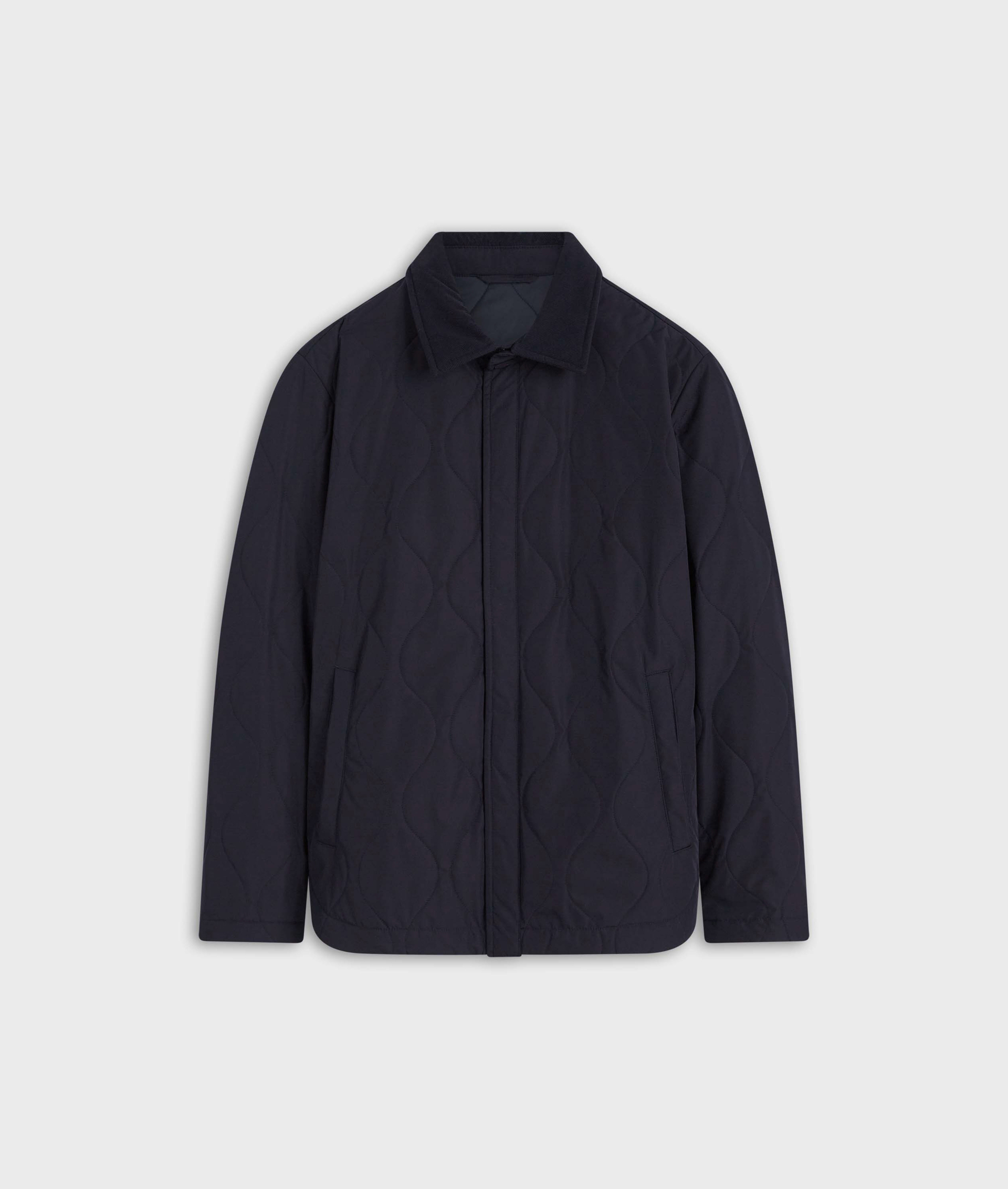 Padded Overshirt Blue Navy | Pal Zileri