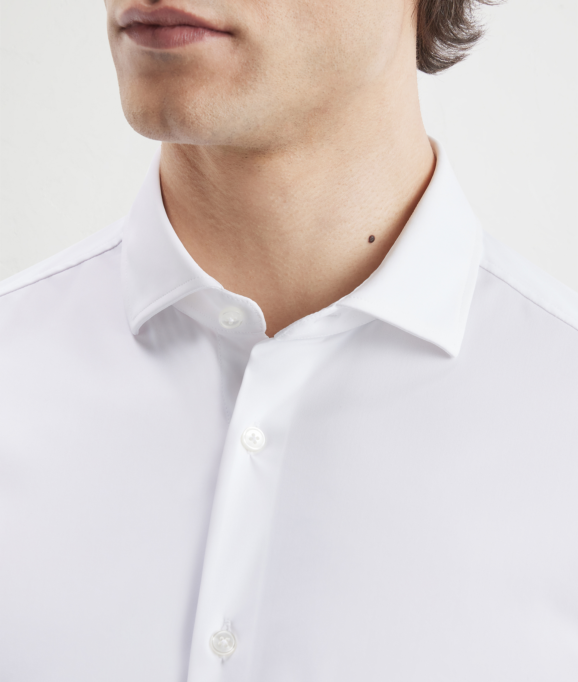 Active Shirt In Technical Stretch Fabric White | Pal Zileri