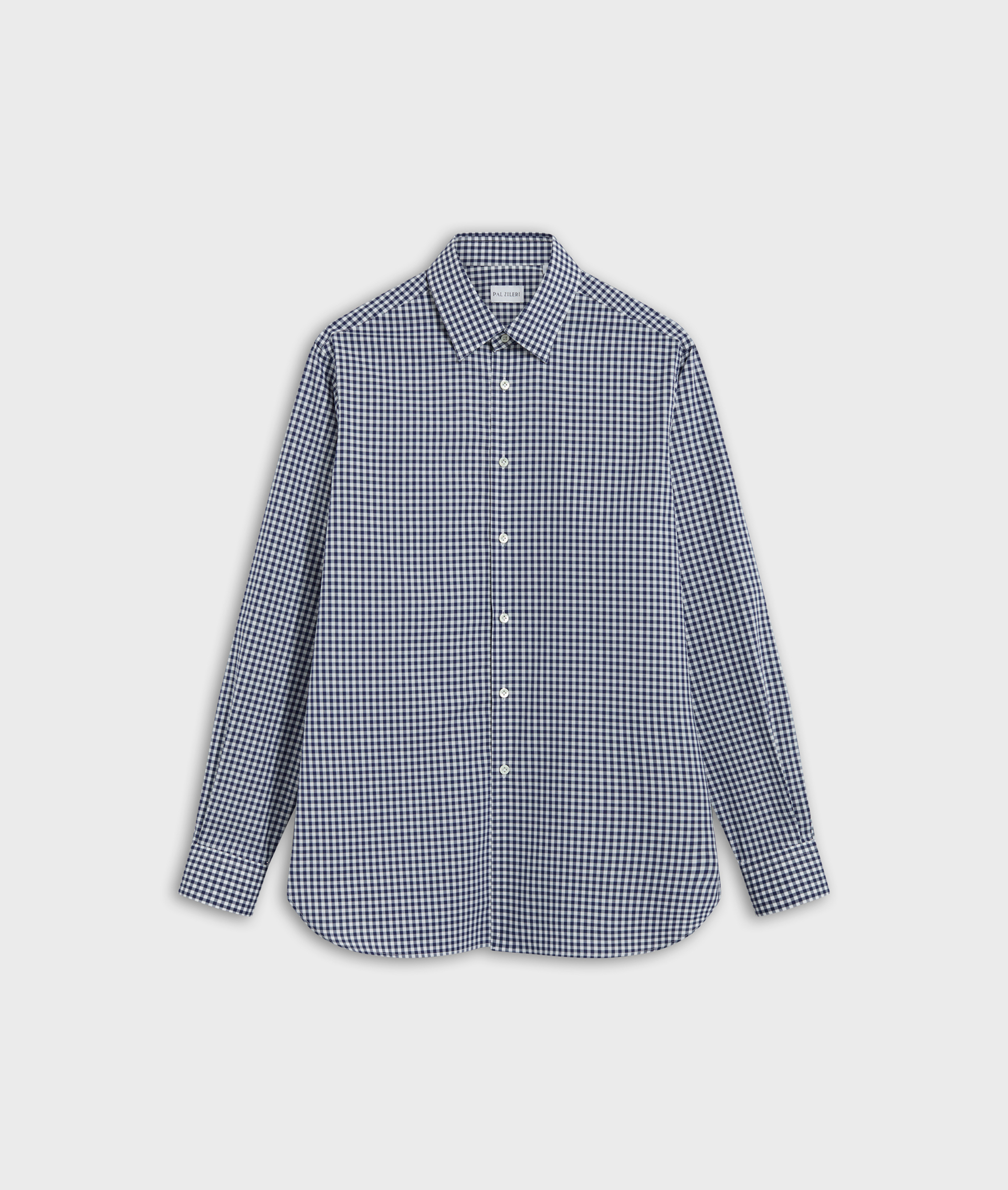 Camicia In Puro Cotone Collo Pisa Blu Navy | Pal Zileri