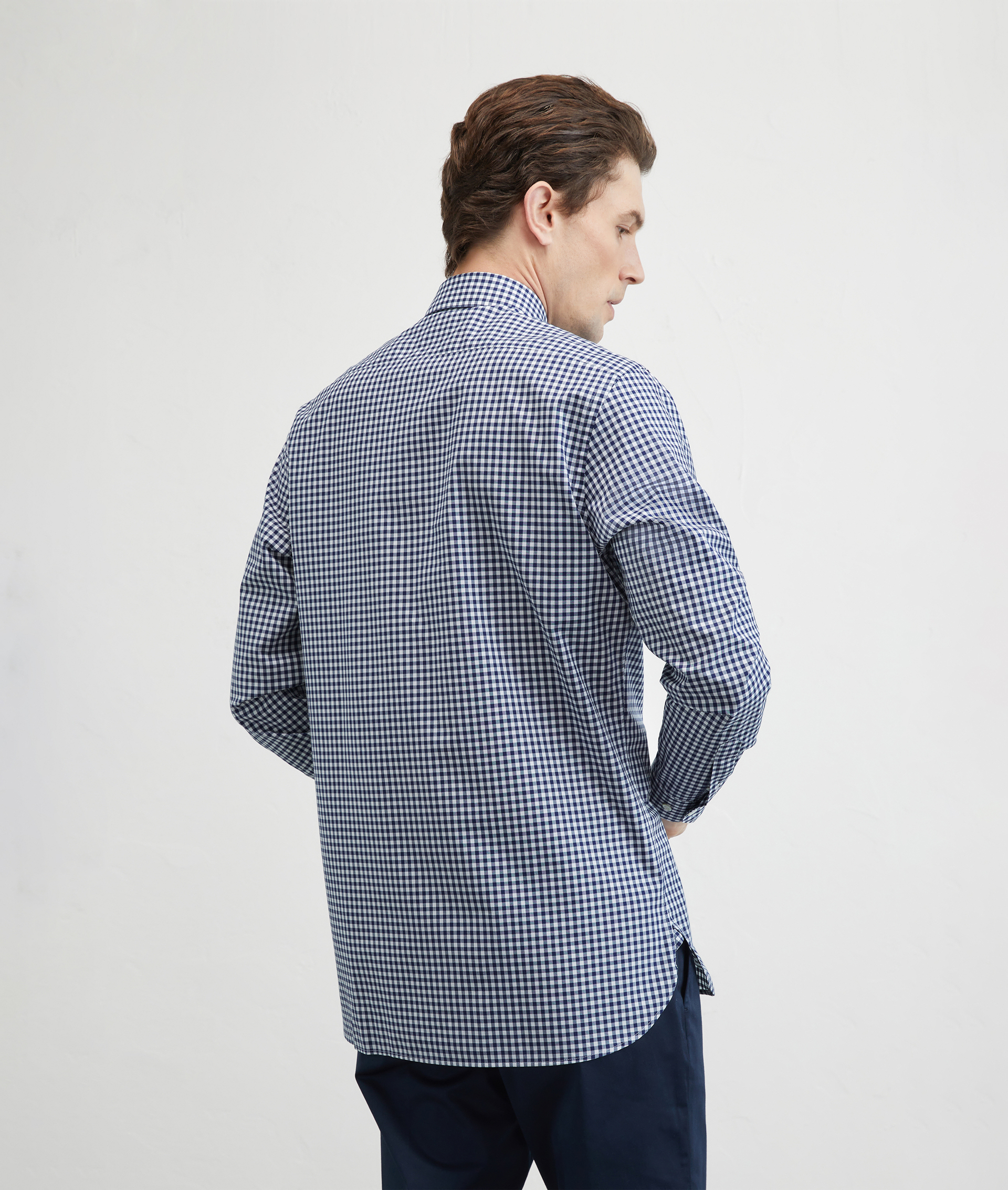 Camicia In Puro Cotone Collo Pisa Blu Navy | Pal Zileri