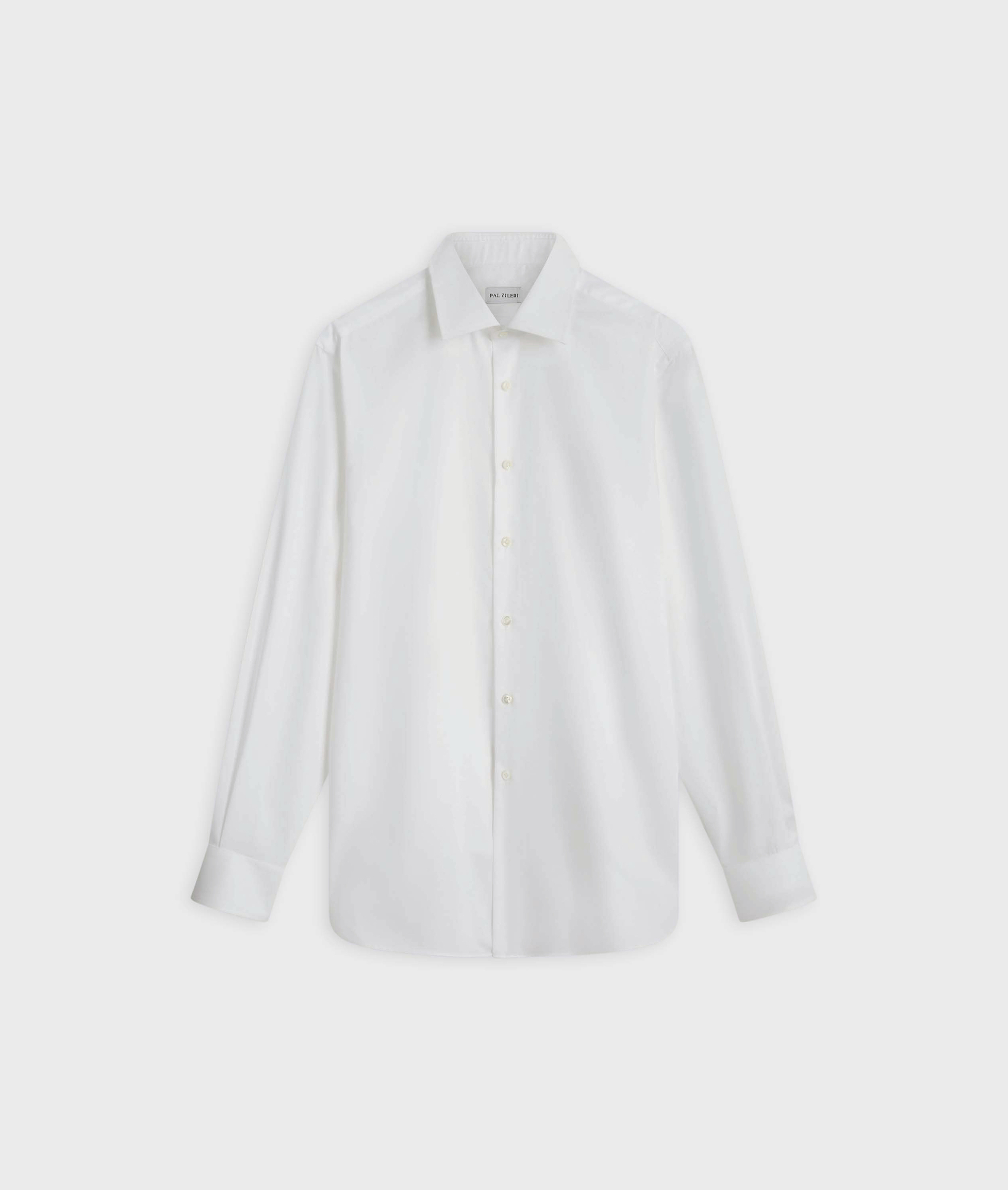 Shirt In Pure Cotton Milano Collar White | Pal Zileri