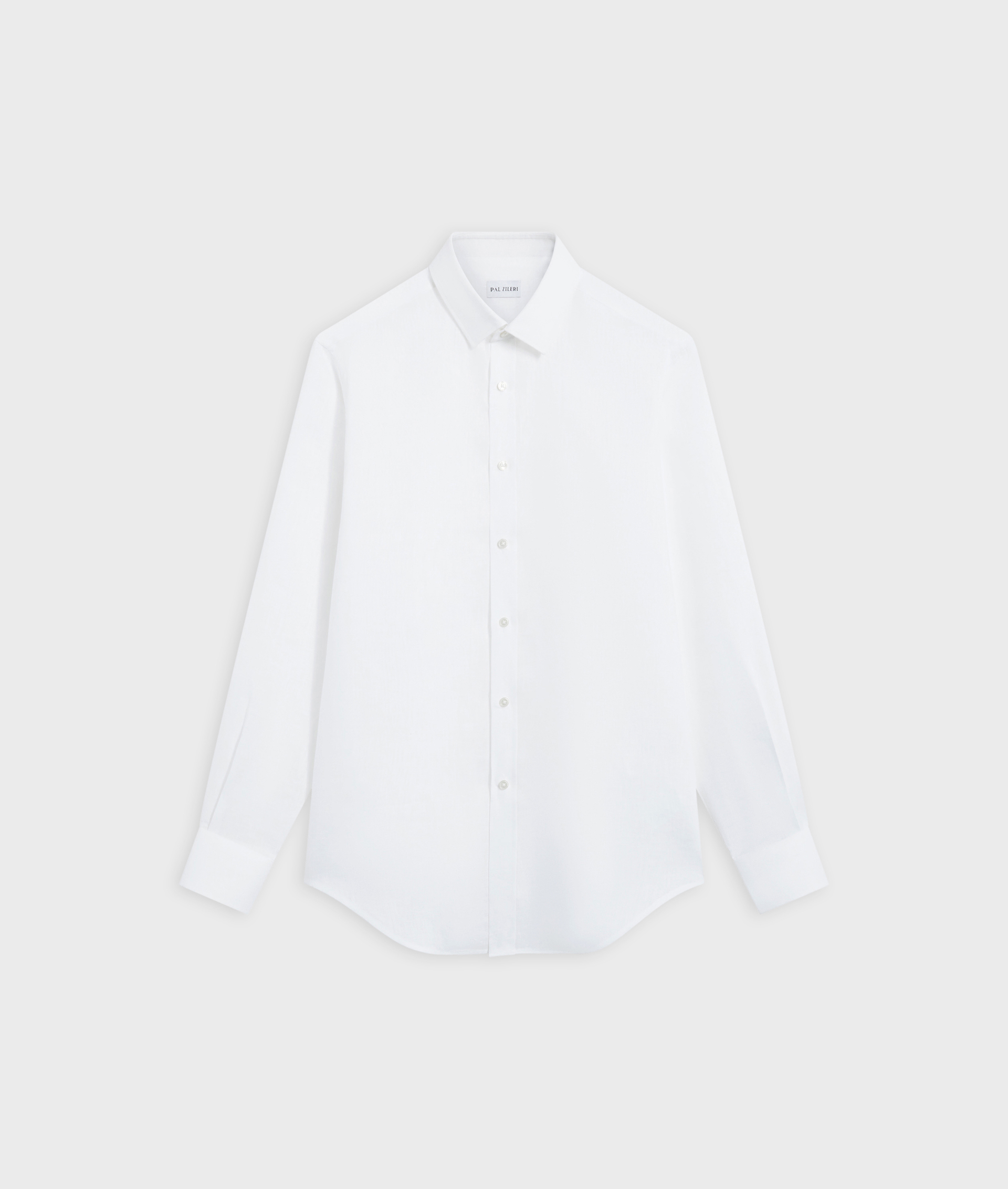 Linen Shirt Bologna Collar White | Pal Zileri