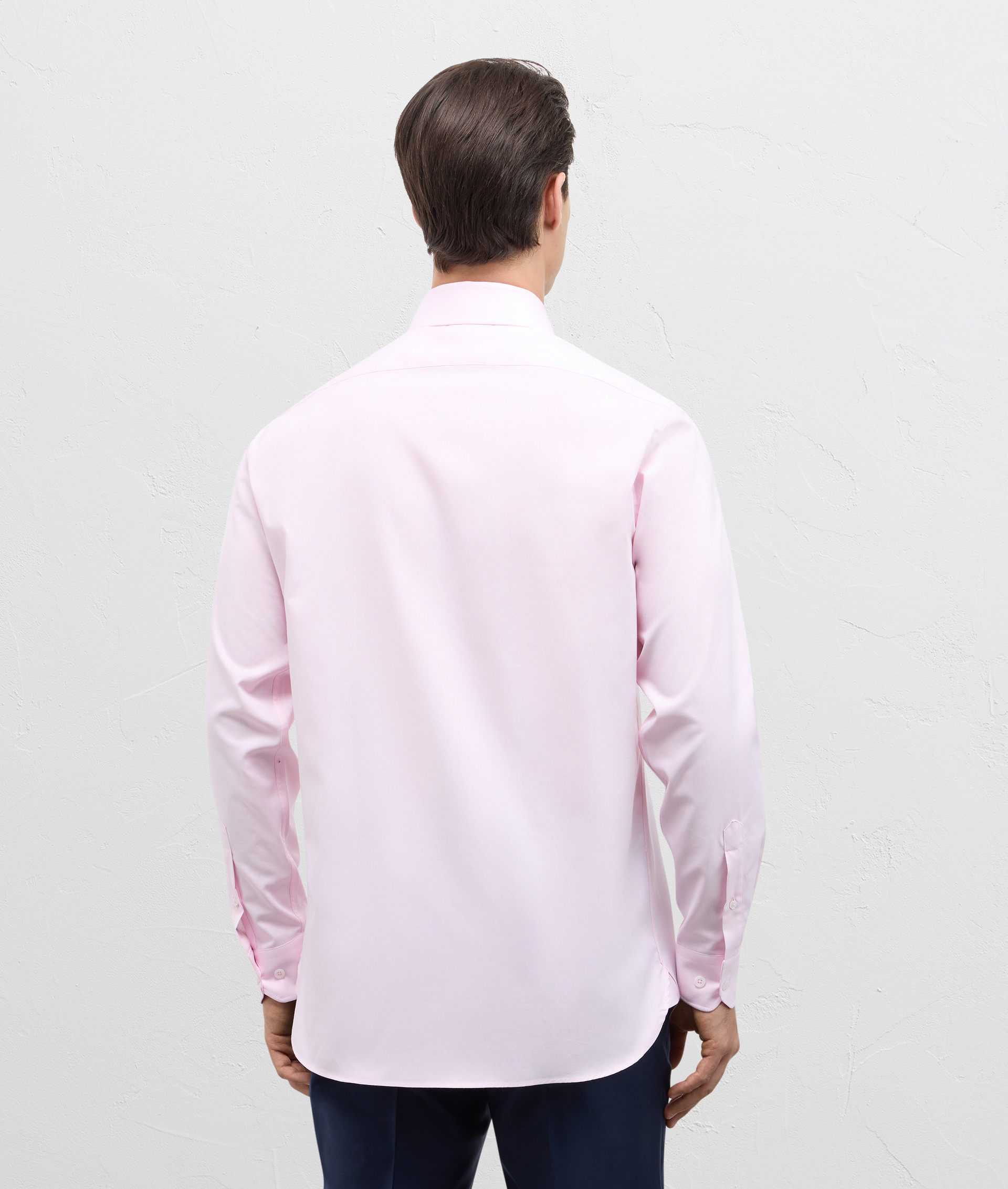 Shirt in pure cotton with Milano collar and side gusset pink | Pal Zileri