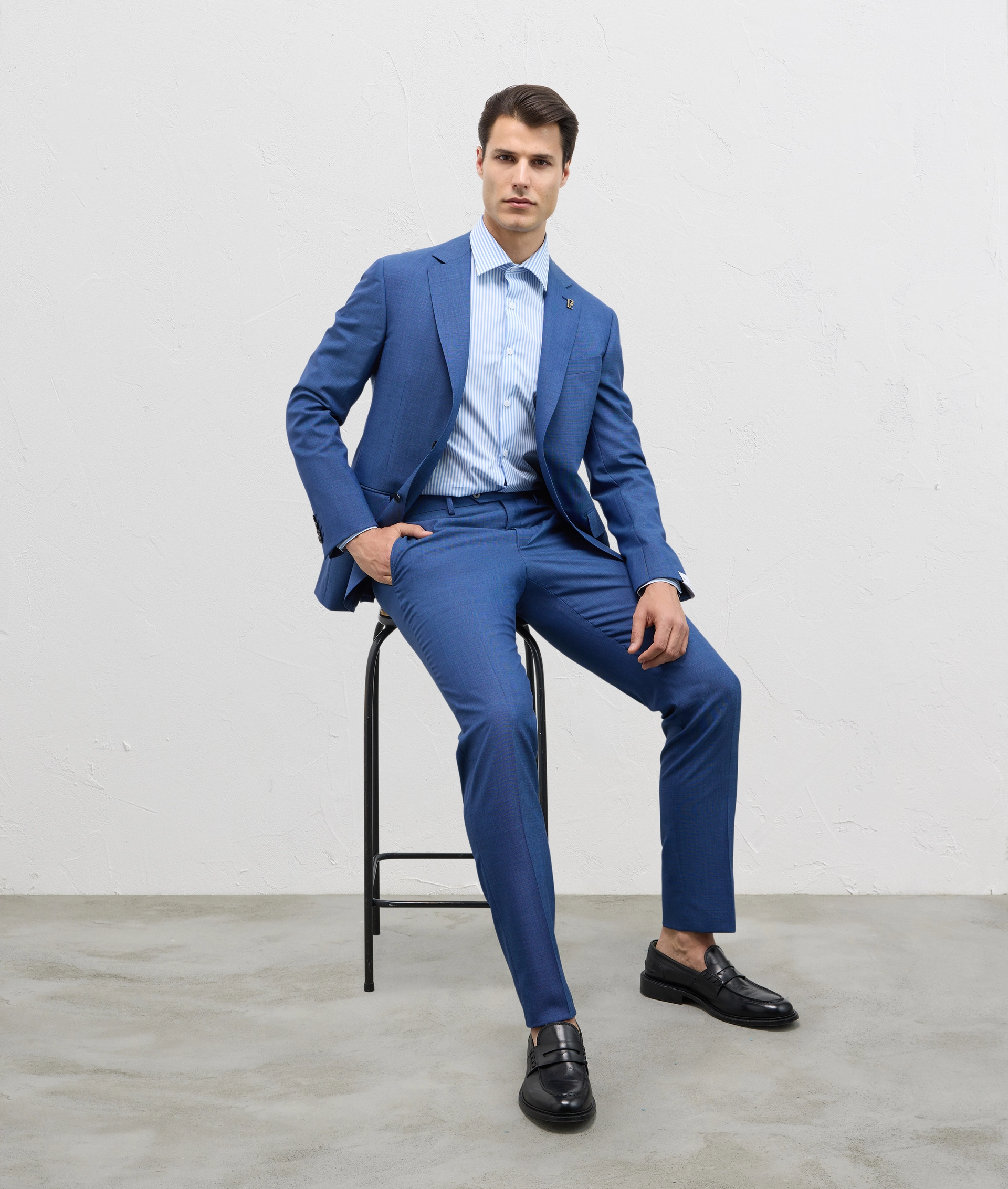 Shirt with Milano collar light blue | Pal Zileri