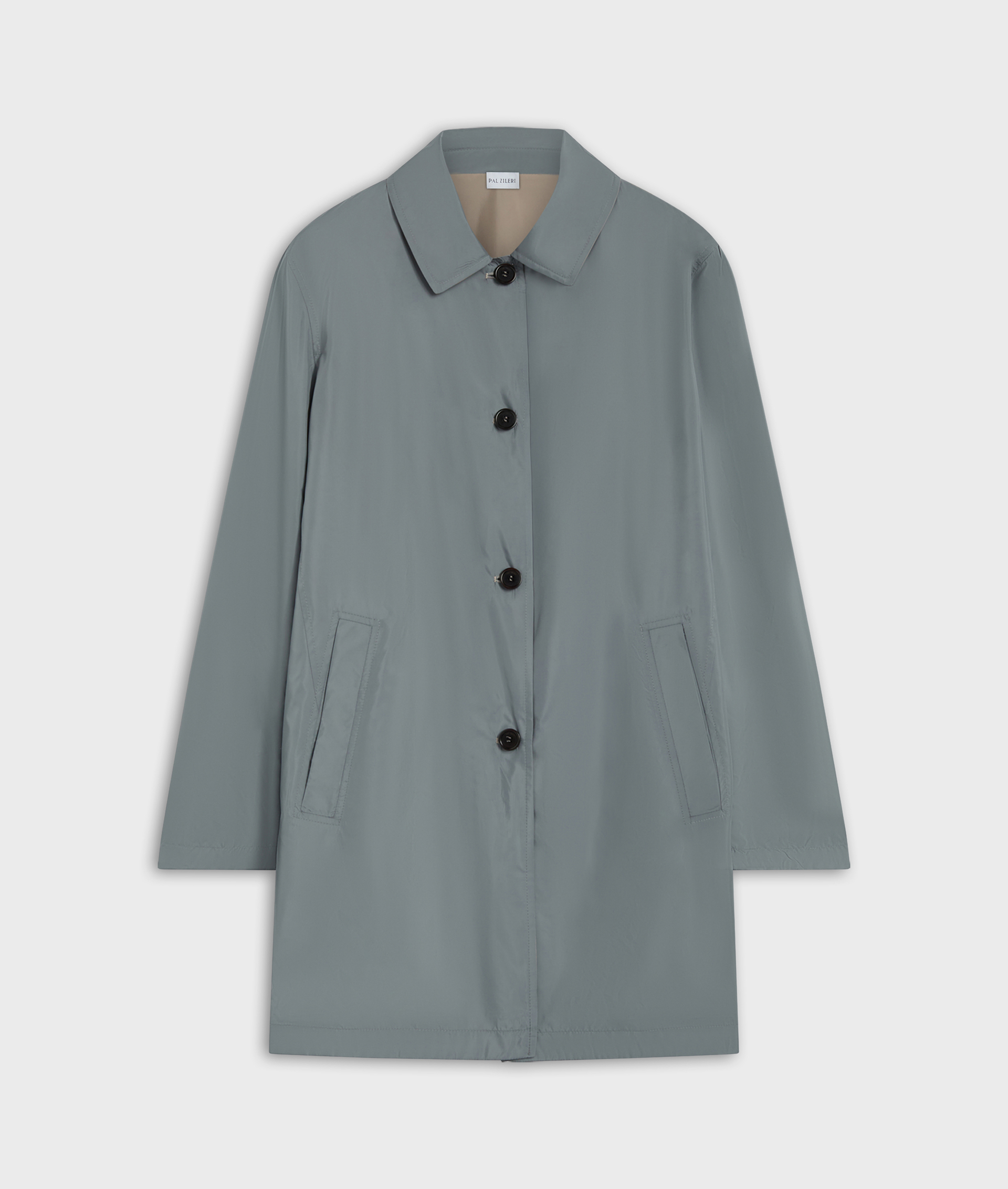 Reversible Rain Coat In Technical Fabric Natural | Pal Zileri