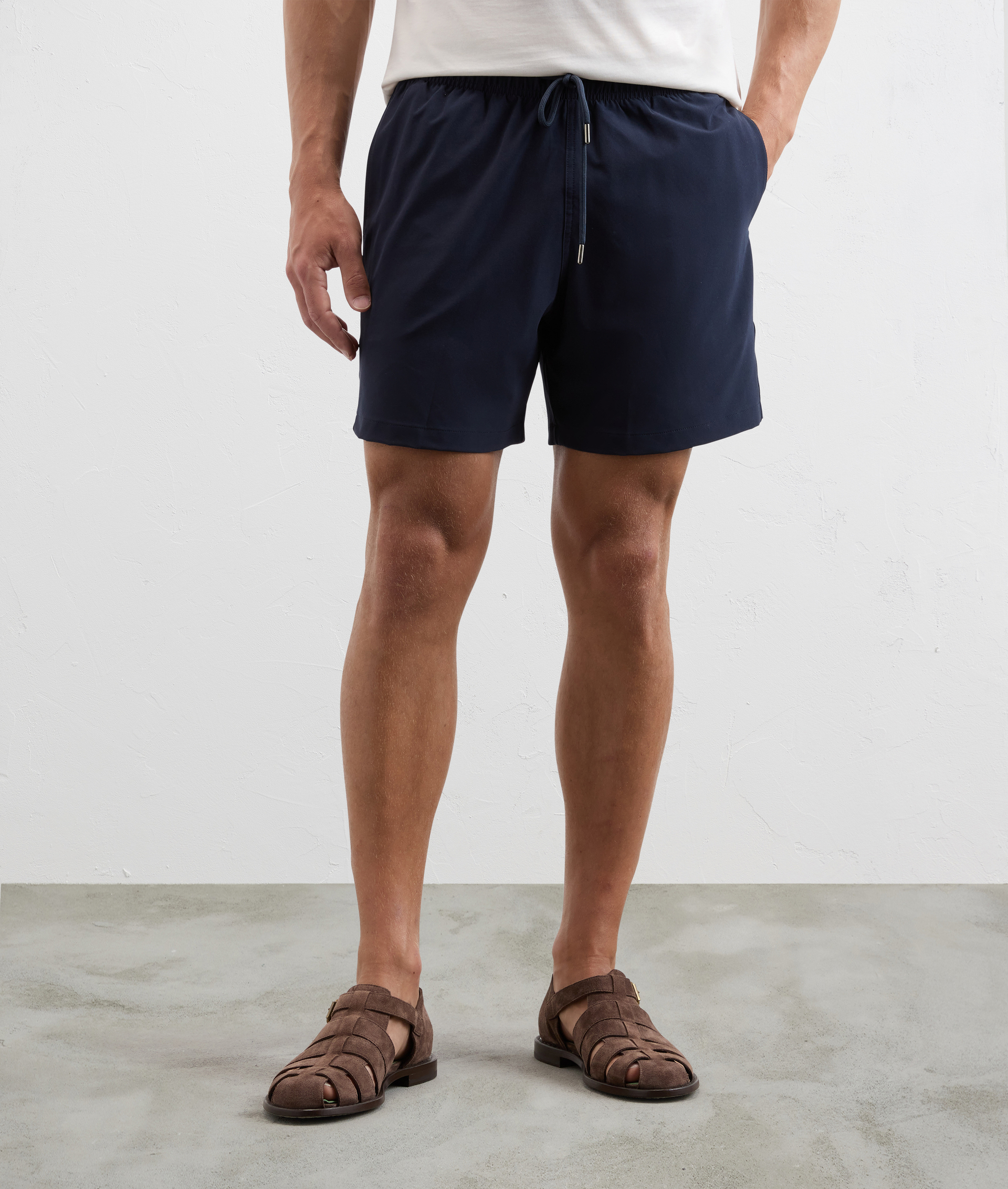 Swim Shorts In Stretch Nylon Blue Navy - Pal Zileri | Official Website