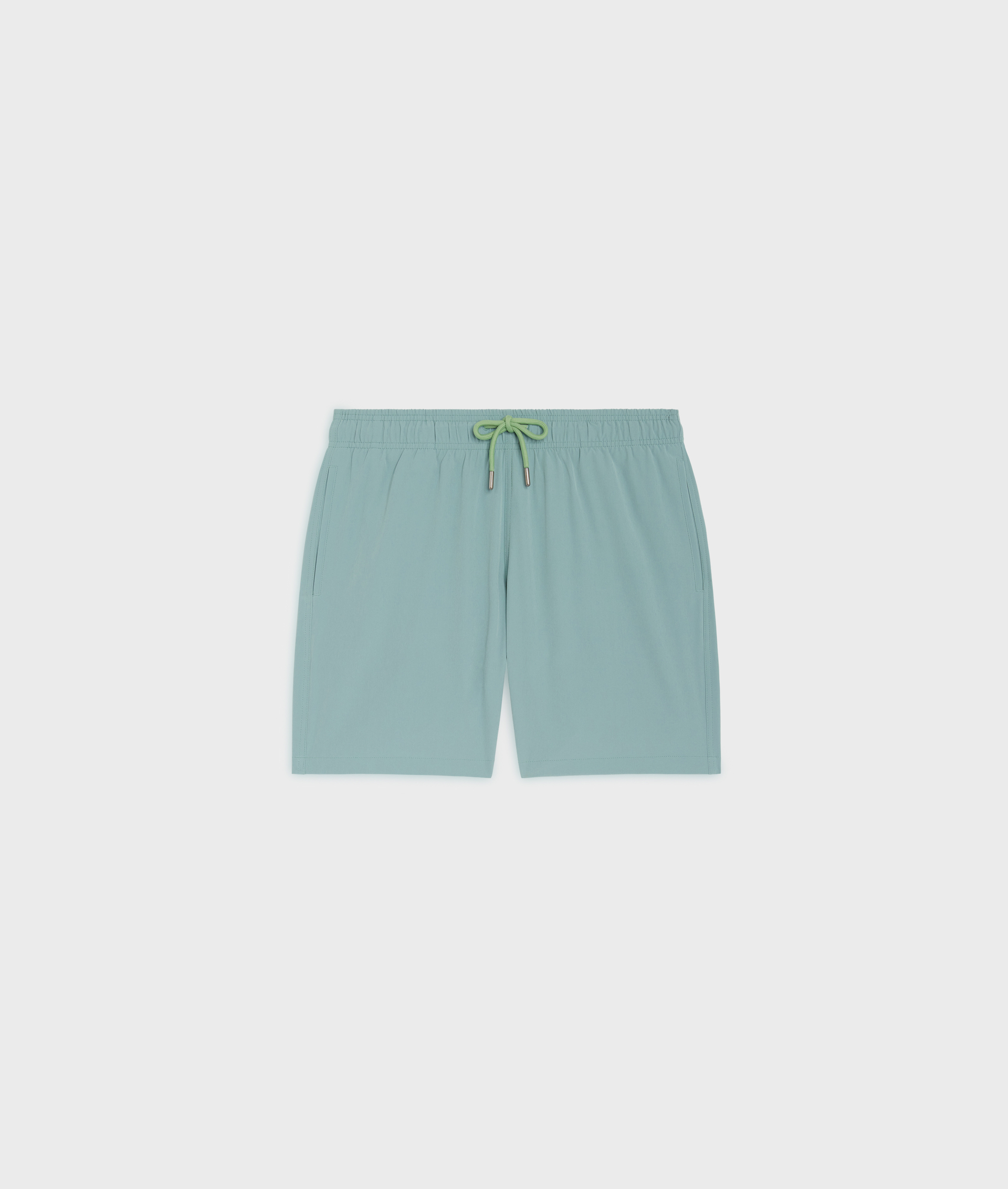 Swim Shorts In Stretch Nylon Light Green - Trousers - Pal Zileri | Official Website