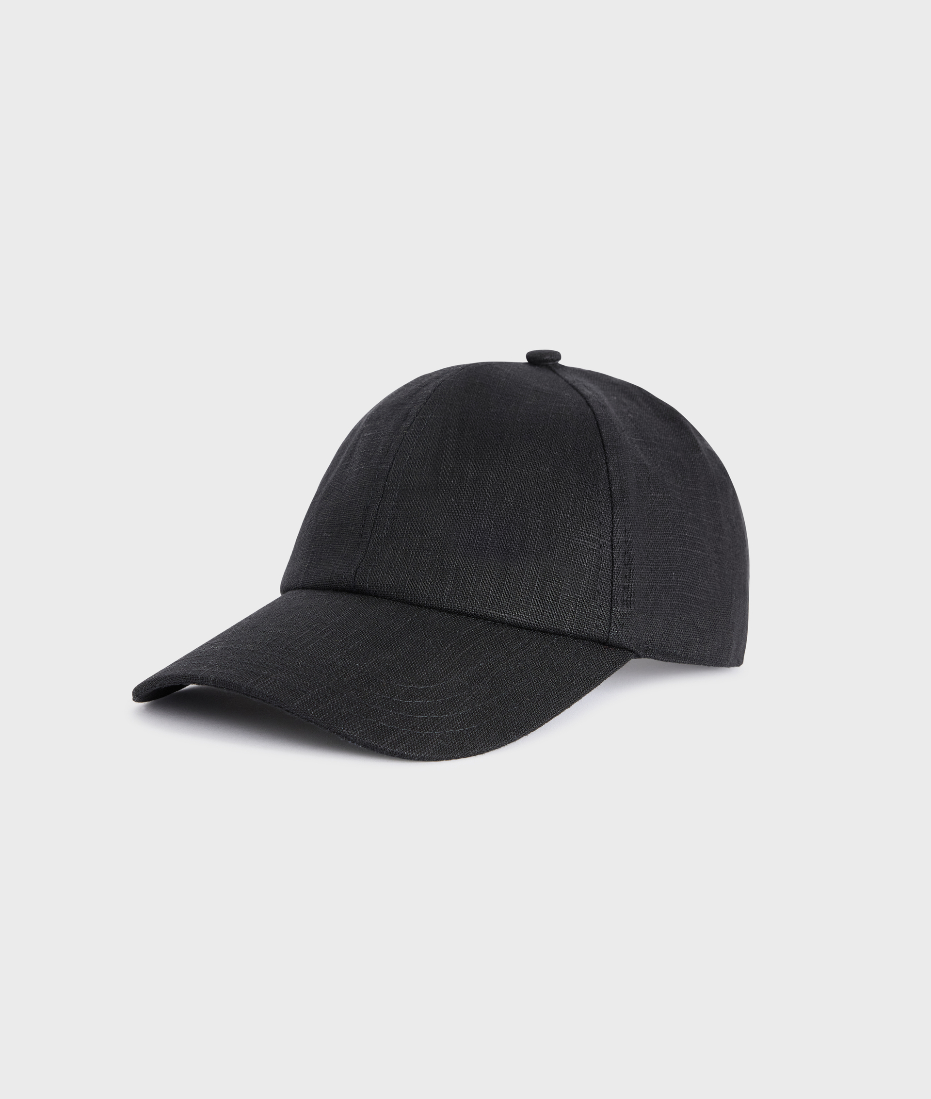 Baseball Cap In Cotton Black | Pal Zileri
