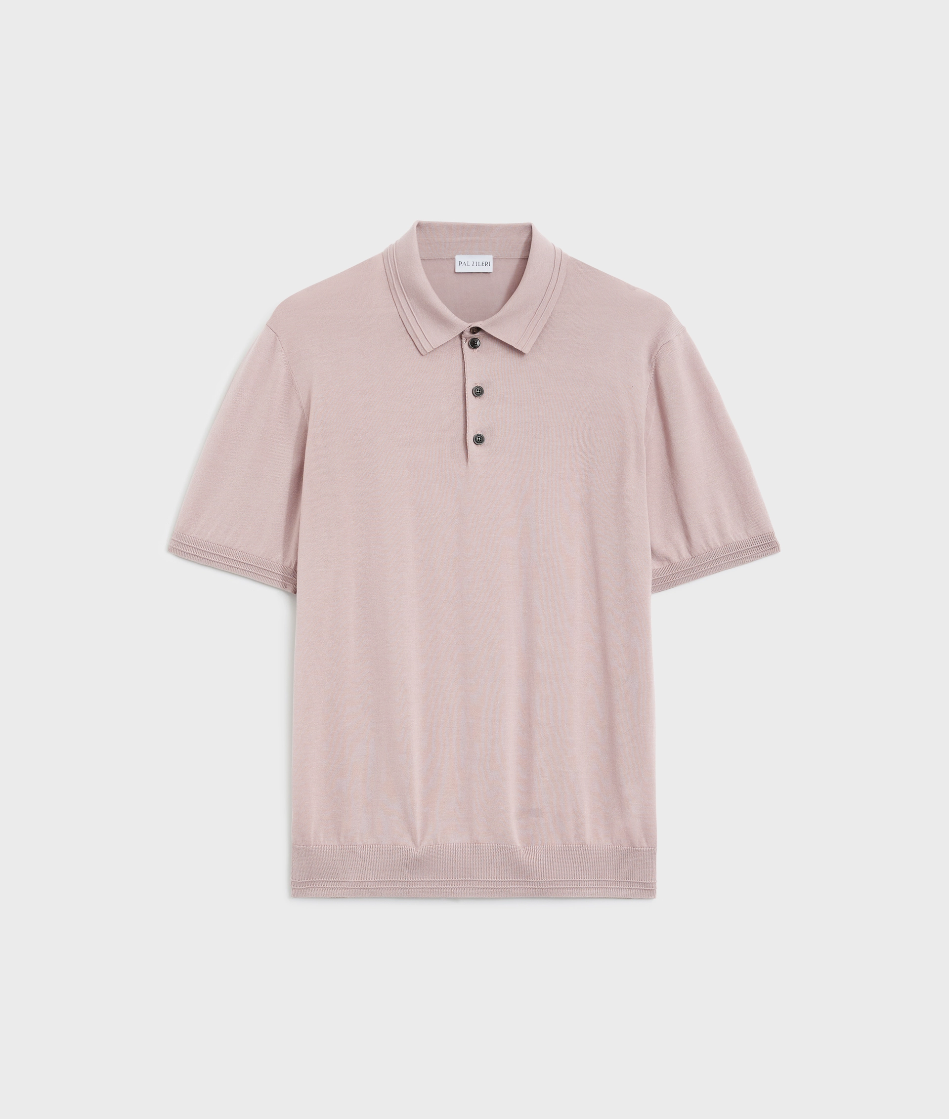 Effortless Polo In Cotton, Silk And Lyocell Pink | Pal Zileri