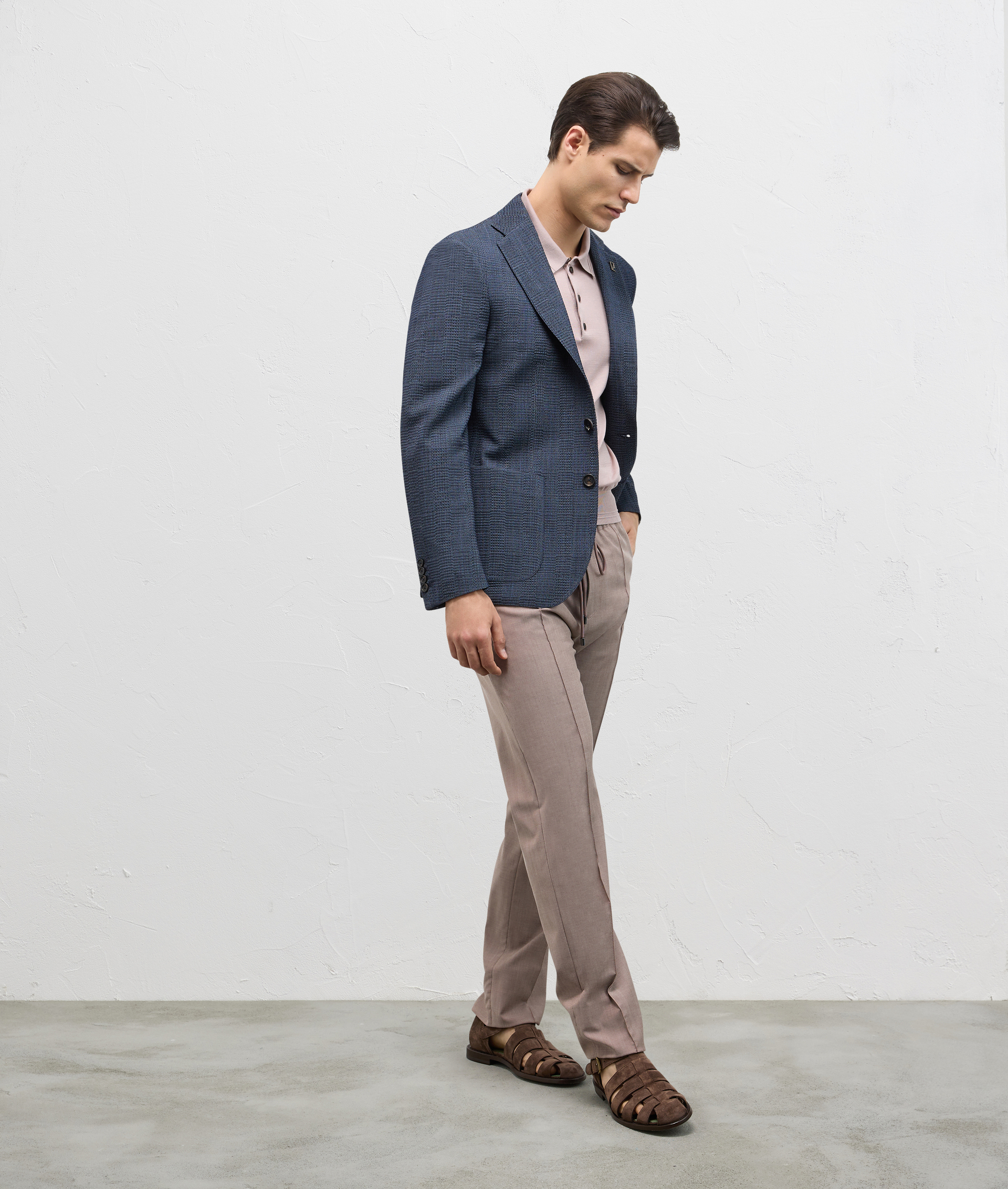 Effortless Polo In Cotton, Silk And Lyocell Pink | Pal Zileri