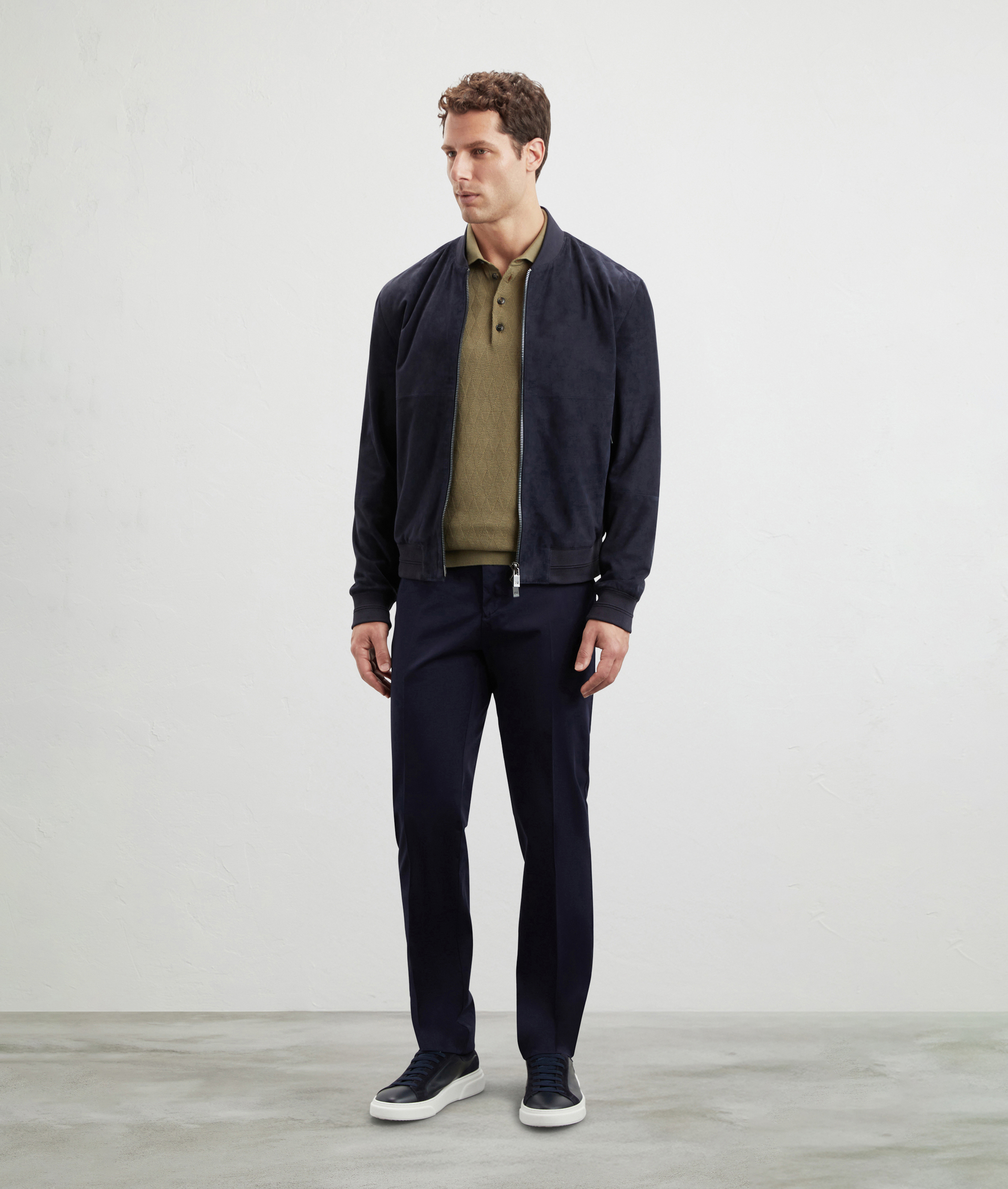 Knit Polo In Pure Cotton Light Green | Pal Zileri
